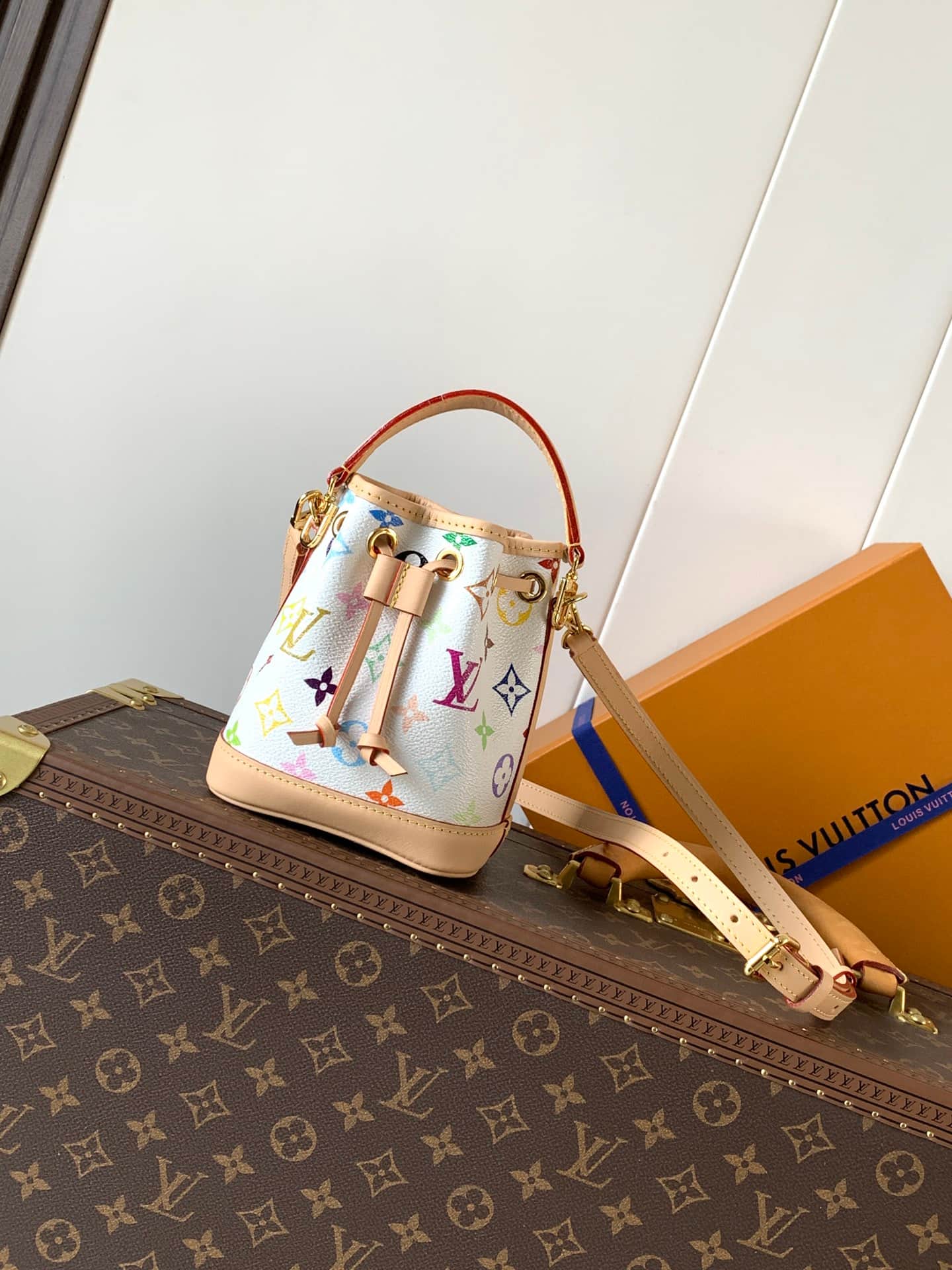 Louis Vuitton x TM Nano Noé Multicolor/White Monogram Coated canvas M27493 High