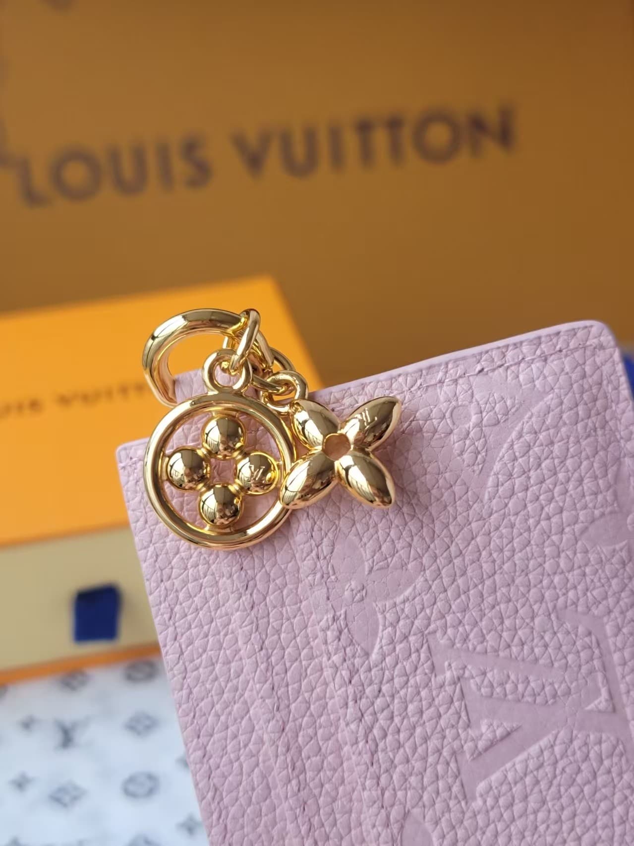 Louis Vuitton Charms Card Holder Monogram Empreinte Leather