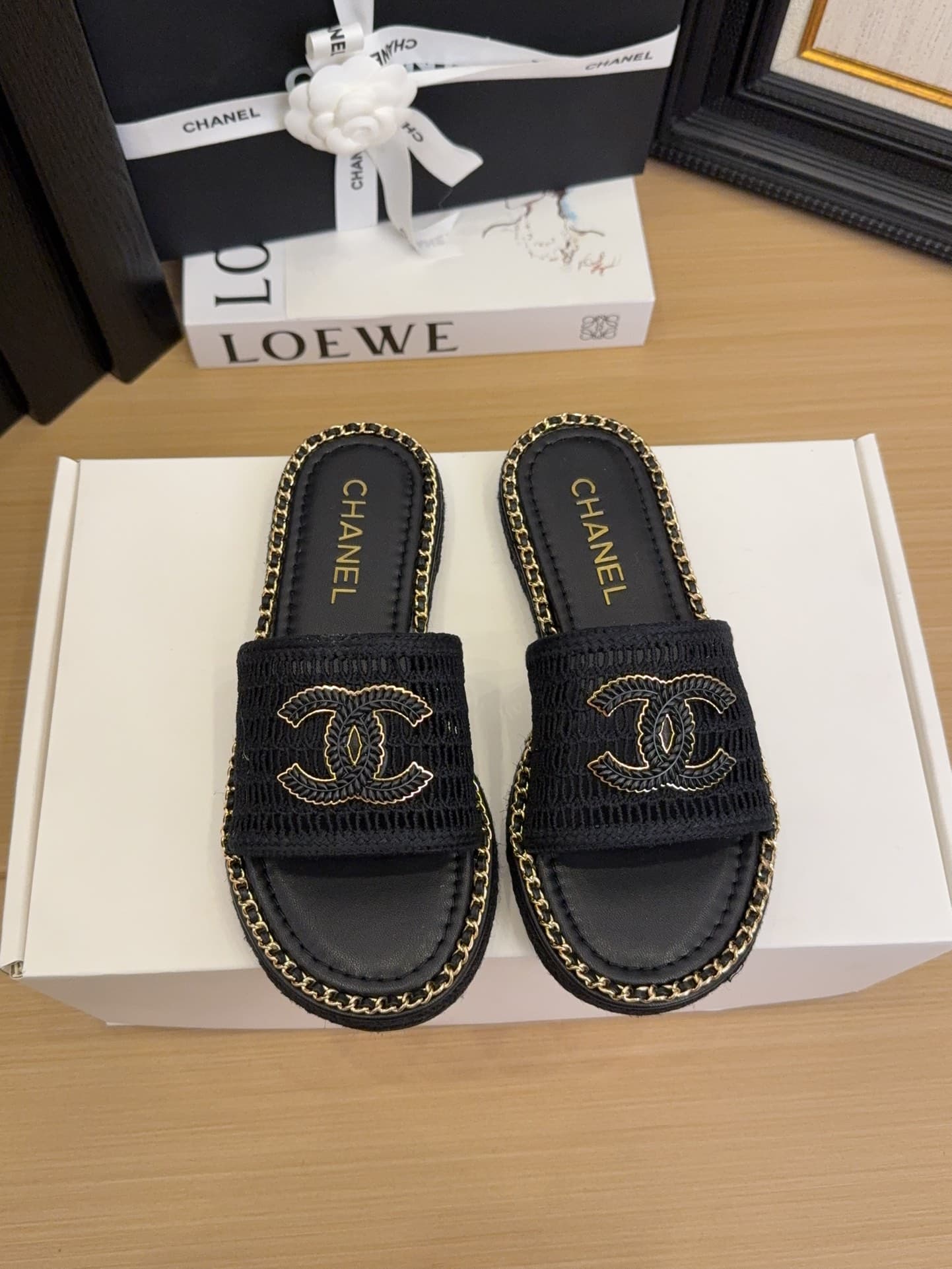 Chanel Sandal Shoes Low Women