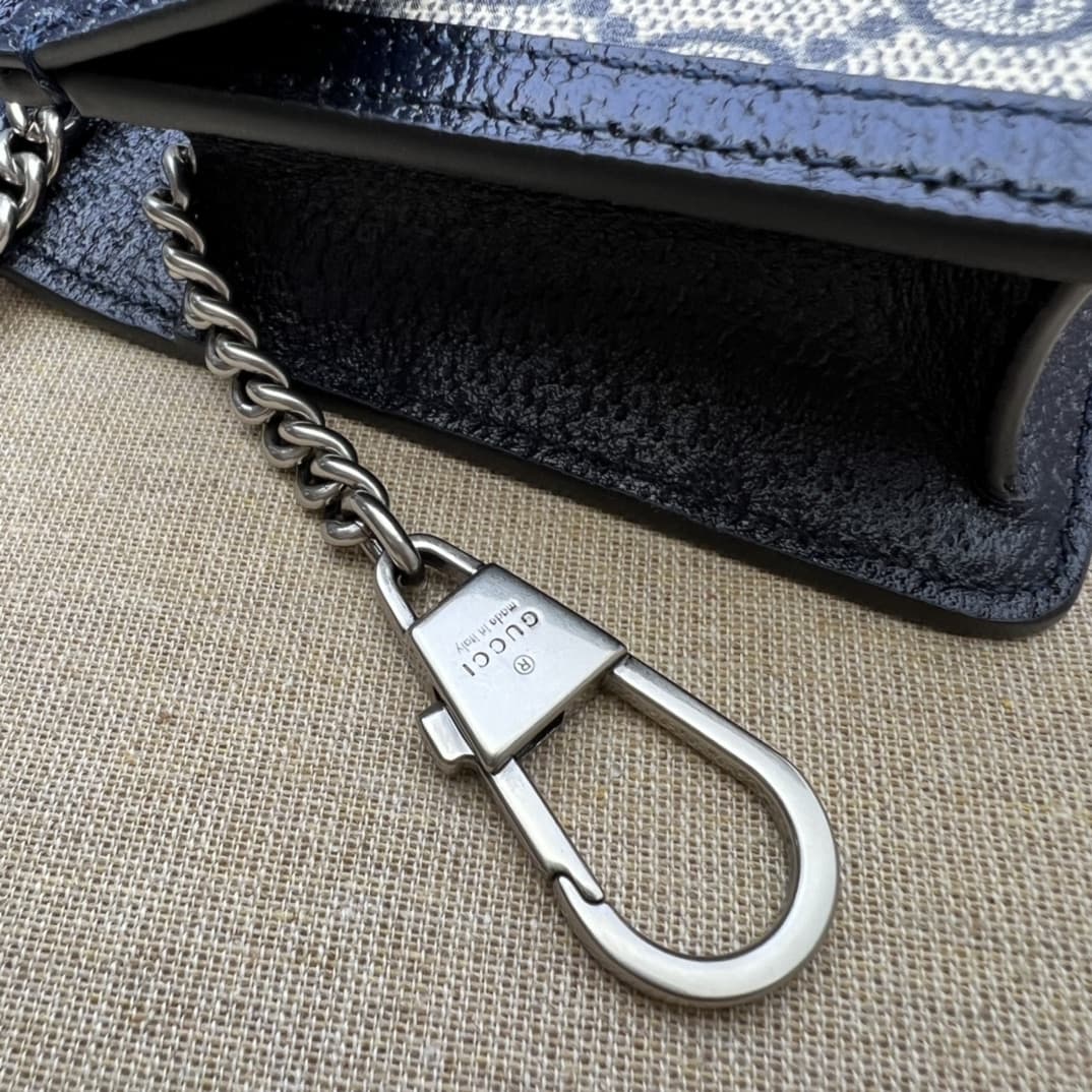 Dionysus GG Supreme super mini bag 476432 Dinim Blue high