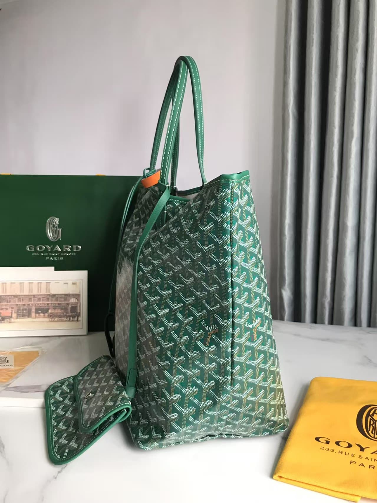Saint Louis GM Bag Goyardine Canvas & Chevroches Calfskin High