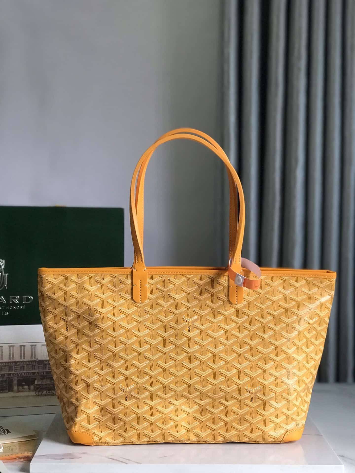 ARTOIS PM BAG Goyardine Canvas & Chevroches Calfskin Yellow High