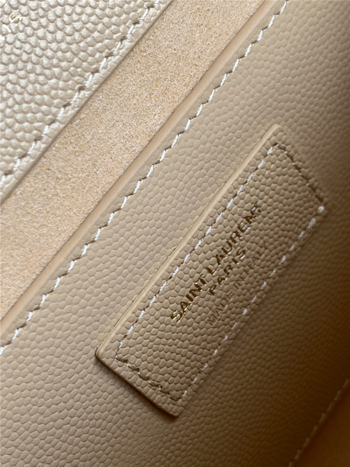 KATE MEDIUM IN GRAIN DE POUDRE EMBOSSED LEATHER Beige Gold-Metal High