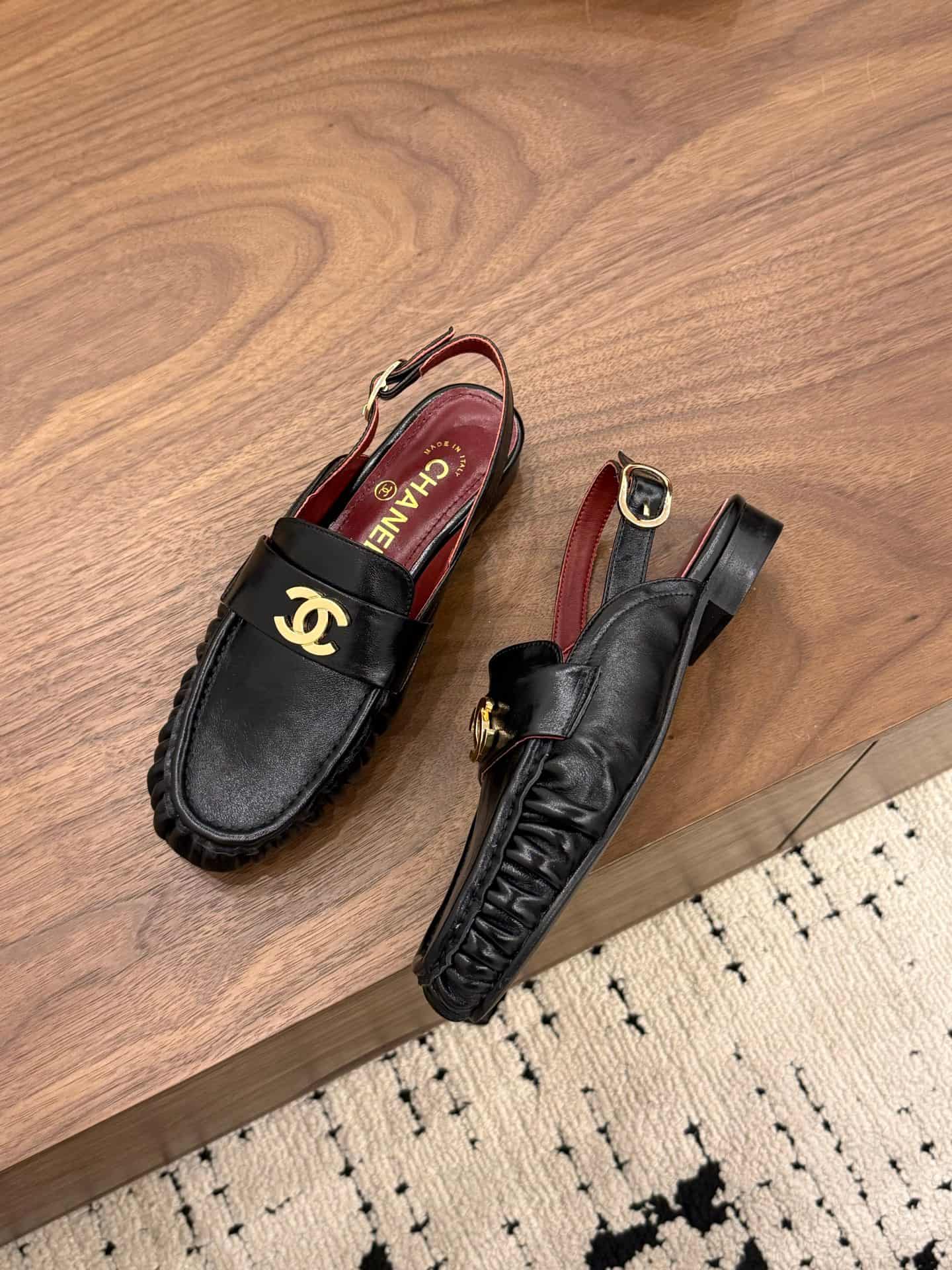 Chanel Slingback Loafer Shoes Women