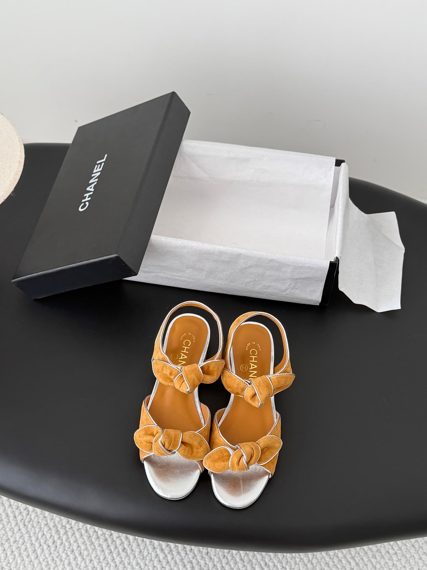 Chanel Bow Sandal Shoes  Women