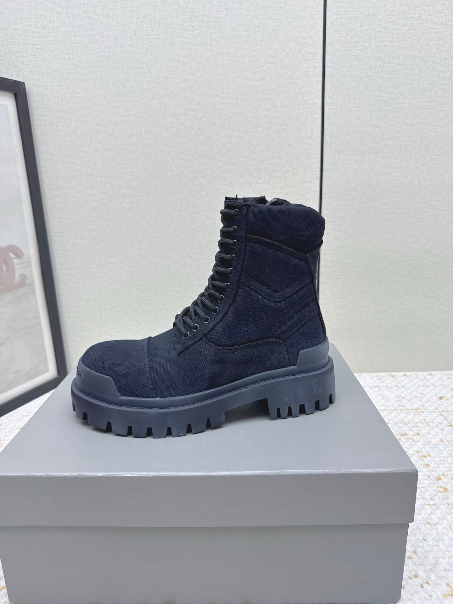 Balenciaga Combat Strike Boots Shoes Men