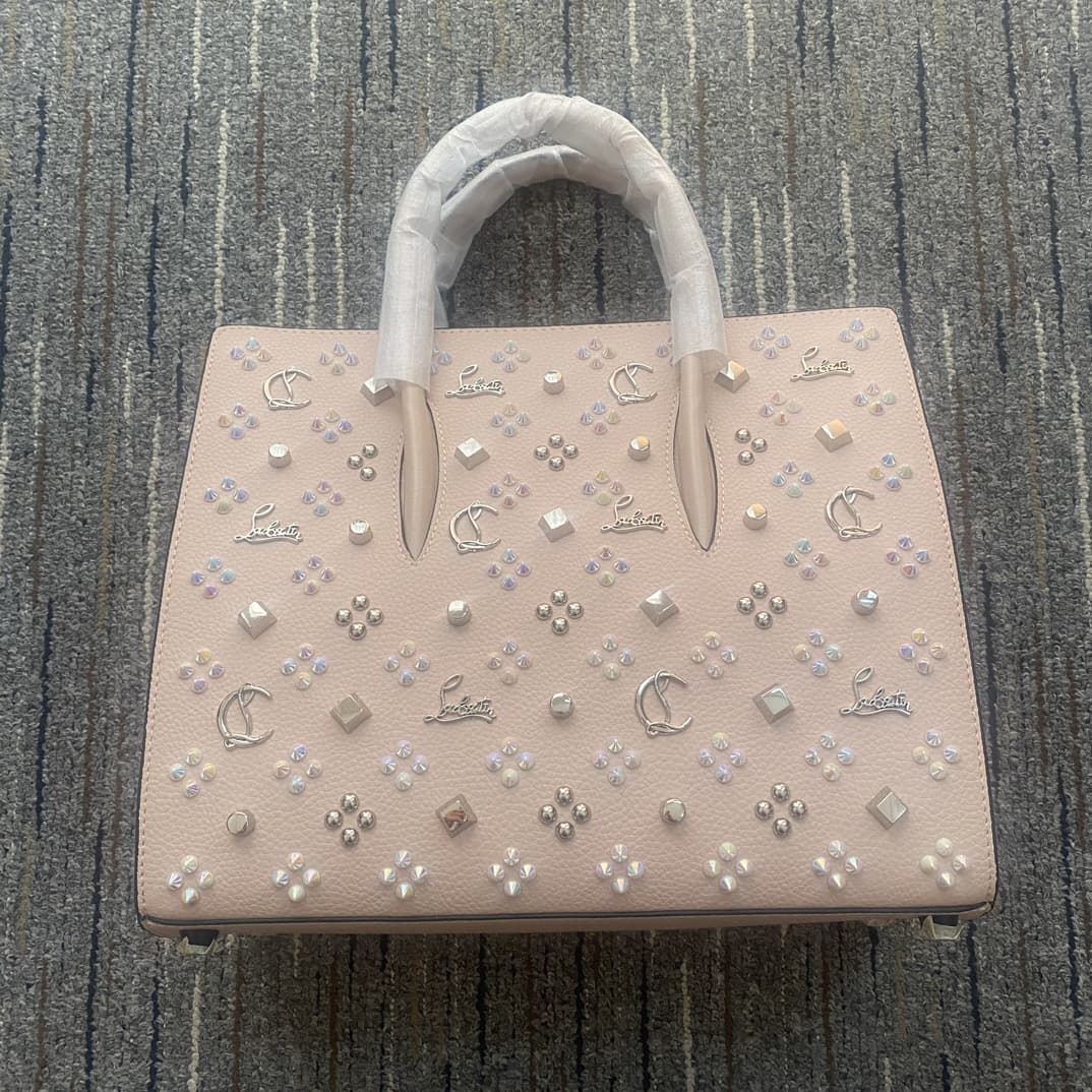Christian Louboutin Paloma Medium Bag Calf Leather And Spikes High