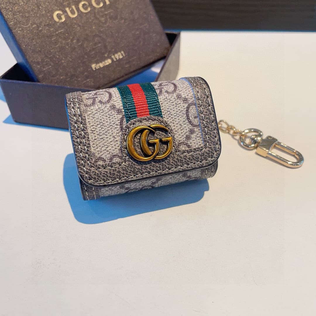 Gucci Ophidia GG Supreme canvas AirPods case