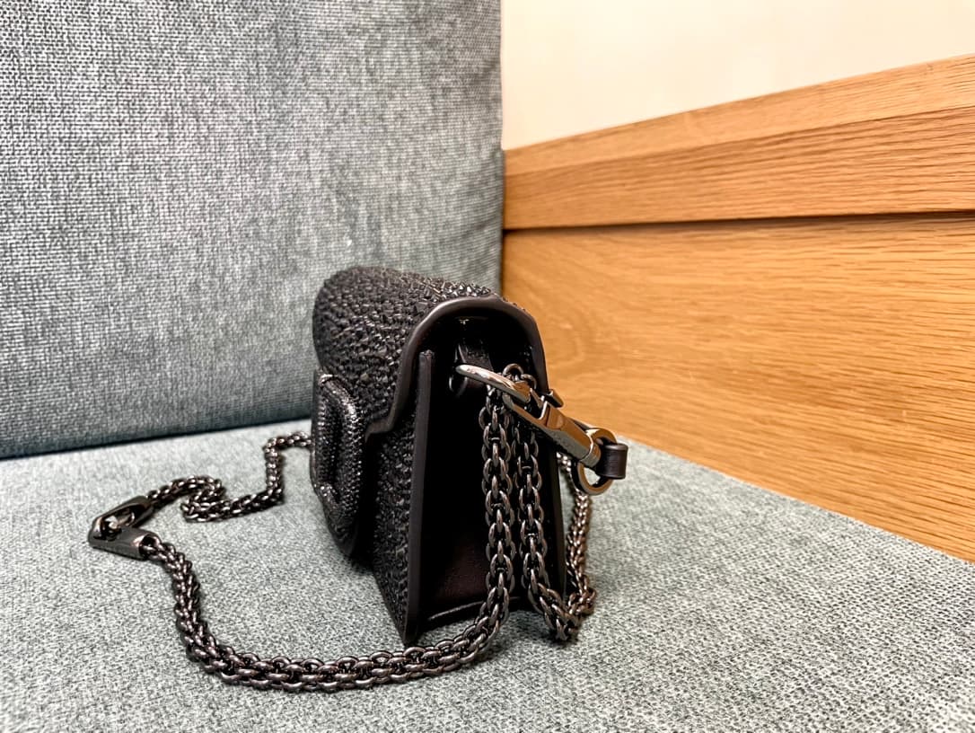 Valentino Garavani Locò Small Shoulder Bag in Black High