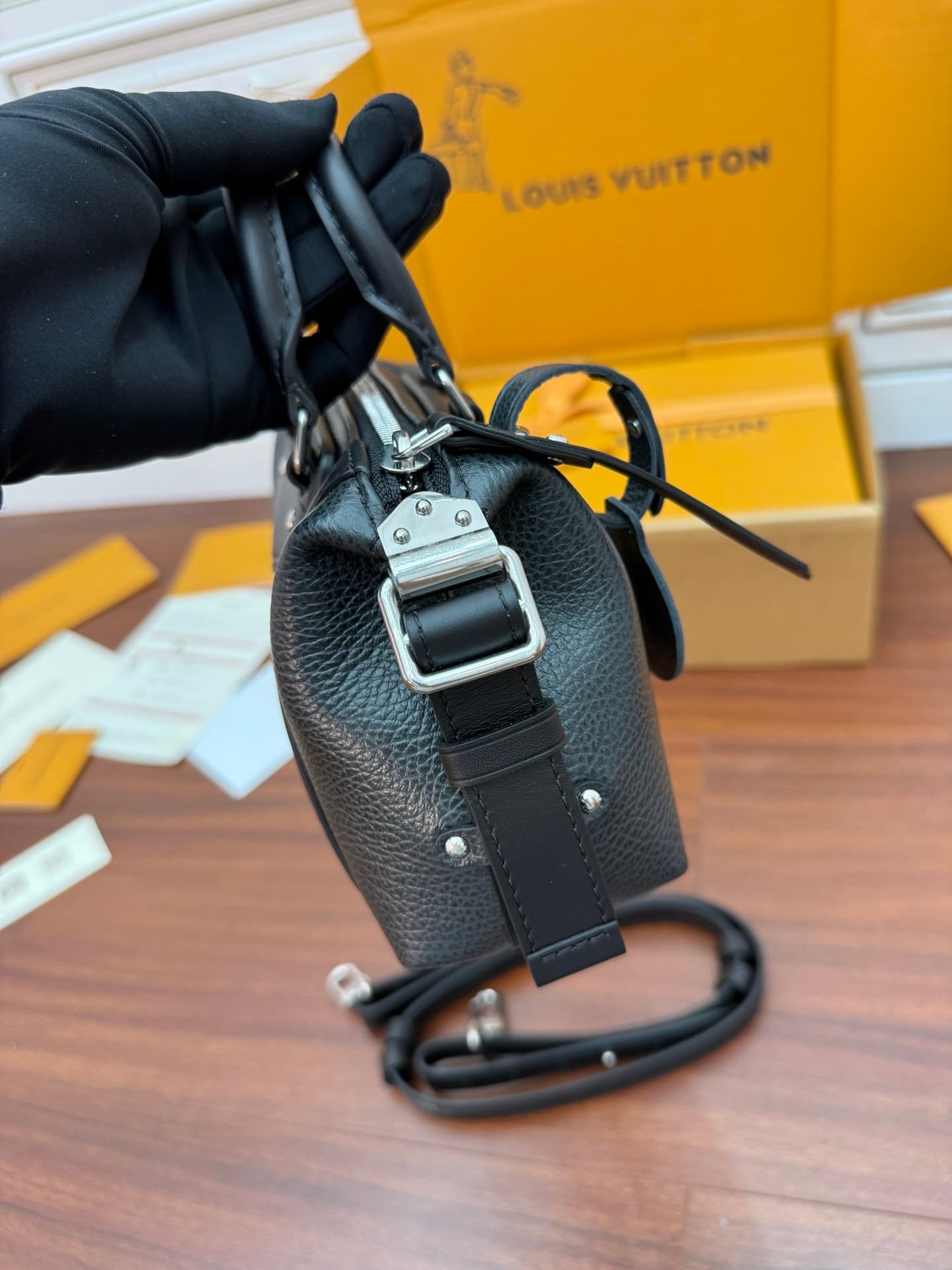 Louis Vuitton Nano LV Biker Black Lambskin M14623 TOP