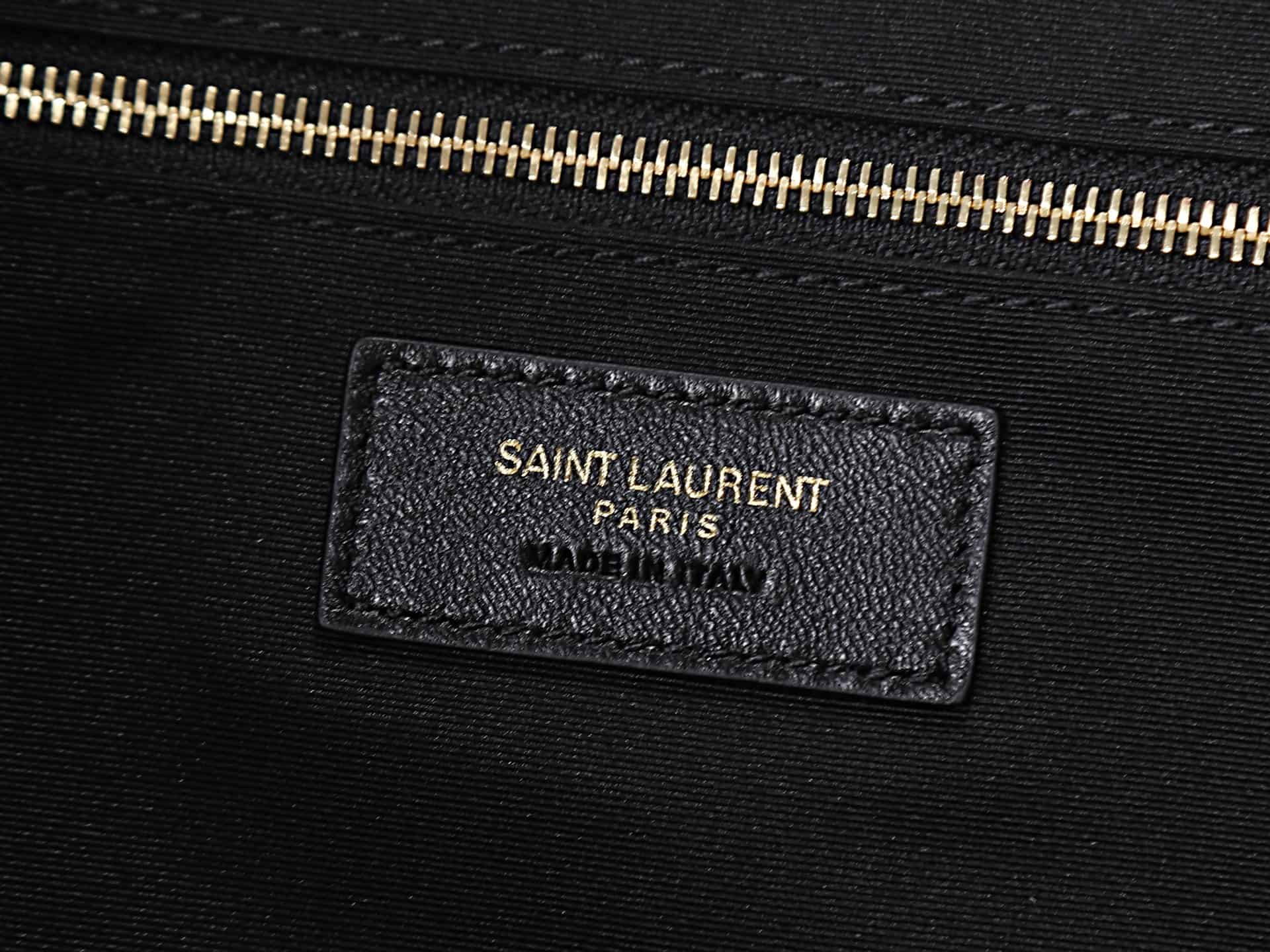 Saint Laurent Niki Shopping Tote Bag Calf Leather In Khaki Green 871151 High