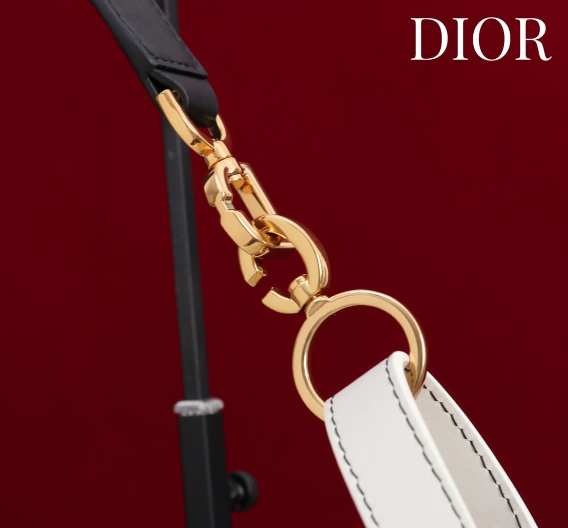 Medium D-Journey Bag in Crinkled Calfskin High