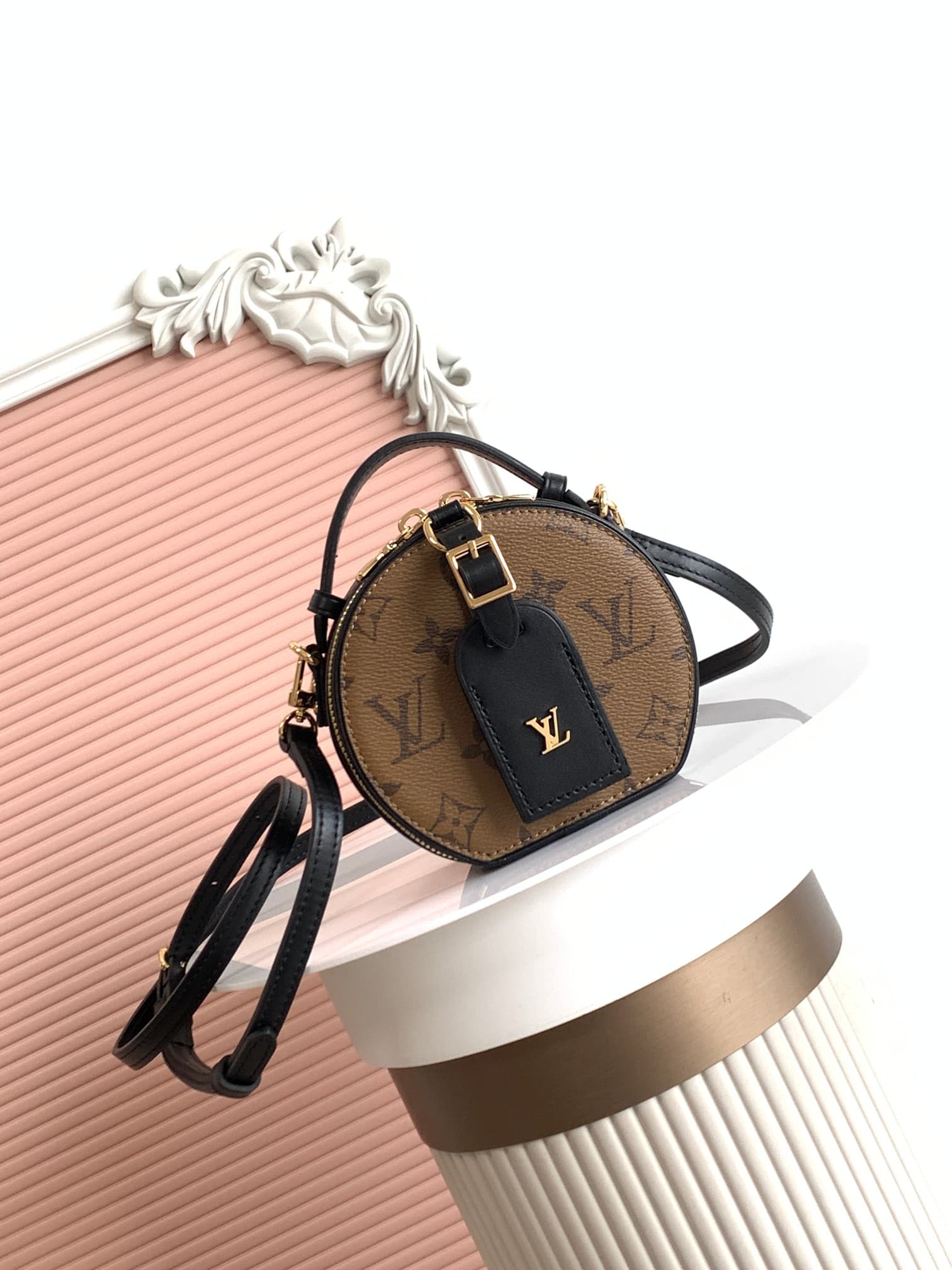 Louis Vuitton Mini Boite Chapeau Monogram Reverse coated canvas M68276 High