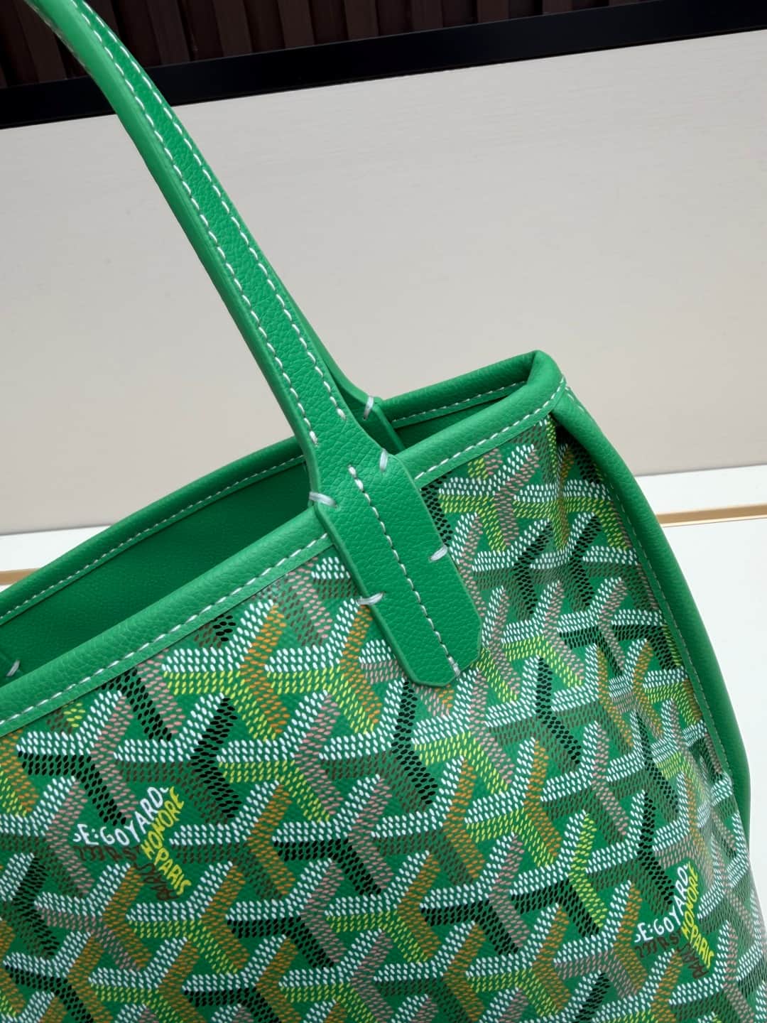 Goyard Anjou Mini Bag in green Goyardine canvas Mid
