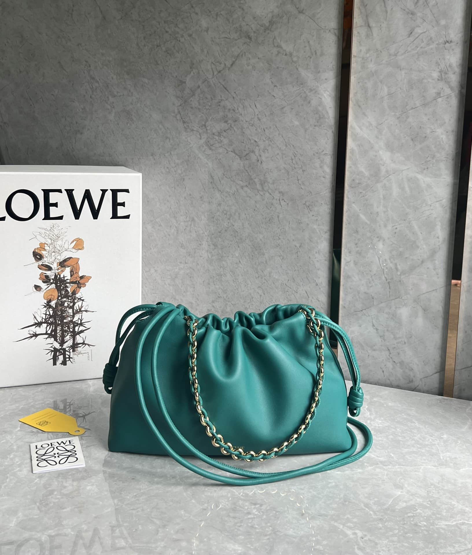 Flamenco purse Medium in mellow nappa lambskin High