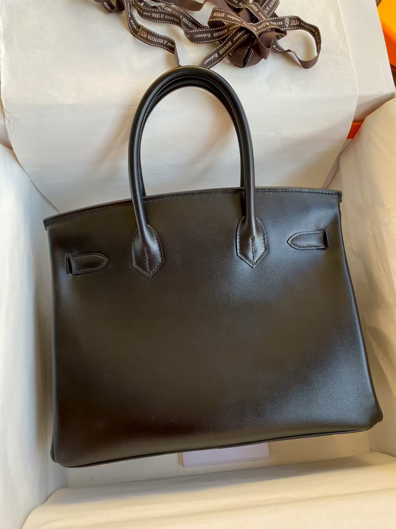 Hermes Birkin 25/30/35cm Bag Box Leather WAX High Customizing Style