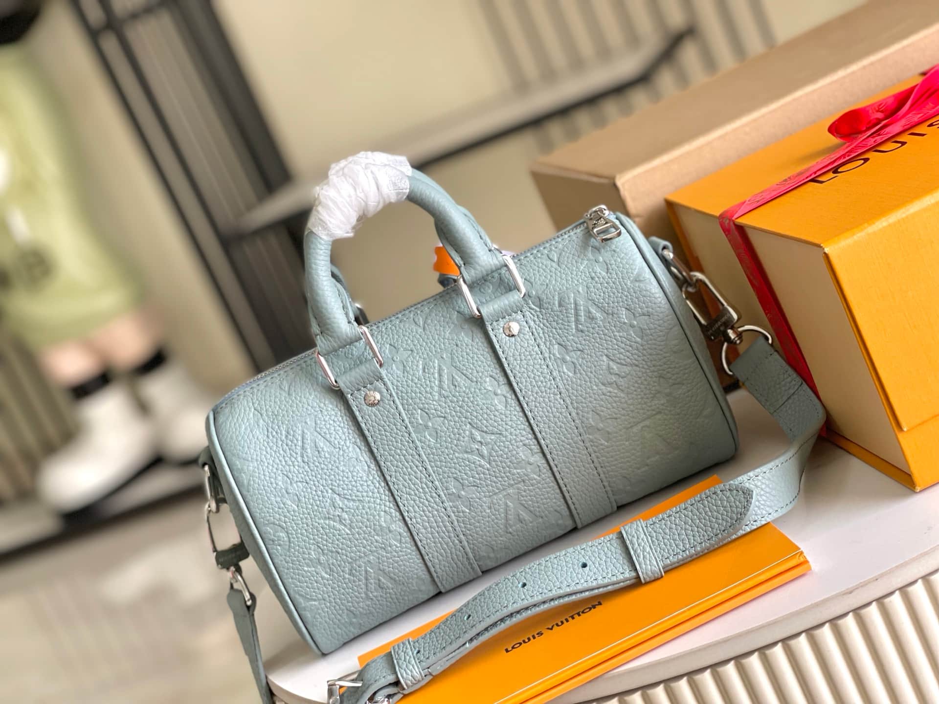 Louis Vuitton Keepall Bandoulière 25 Misty Lake Green M13866 TOP