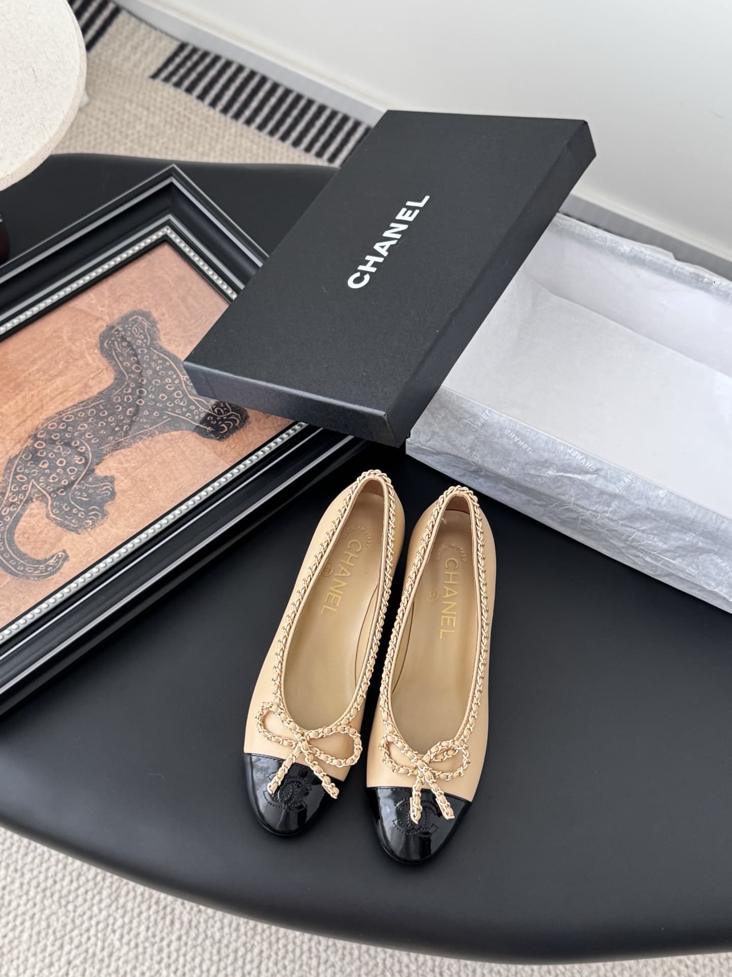 Chanel Ballet flats shoes High Women