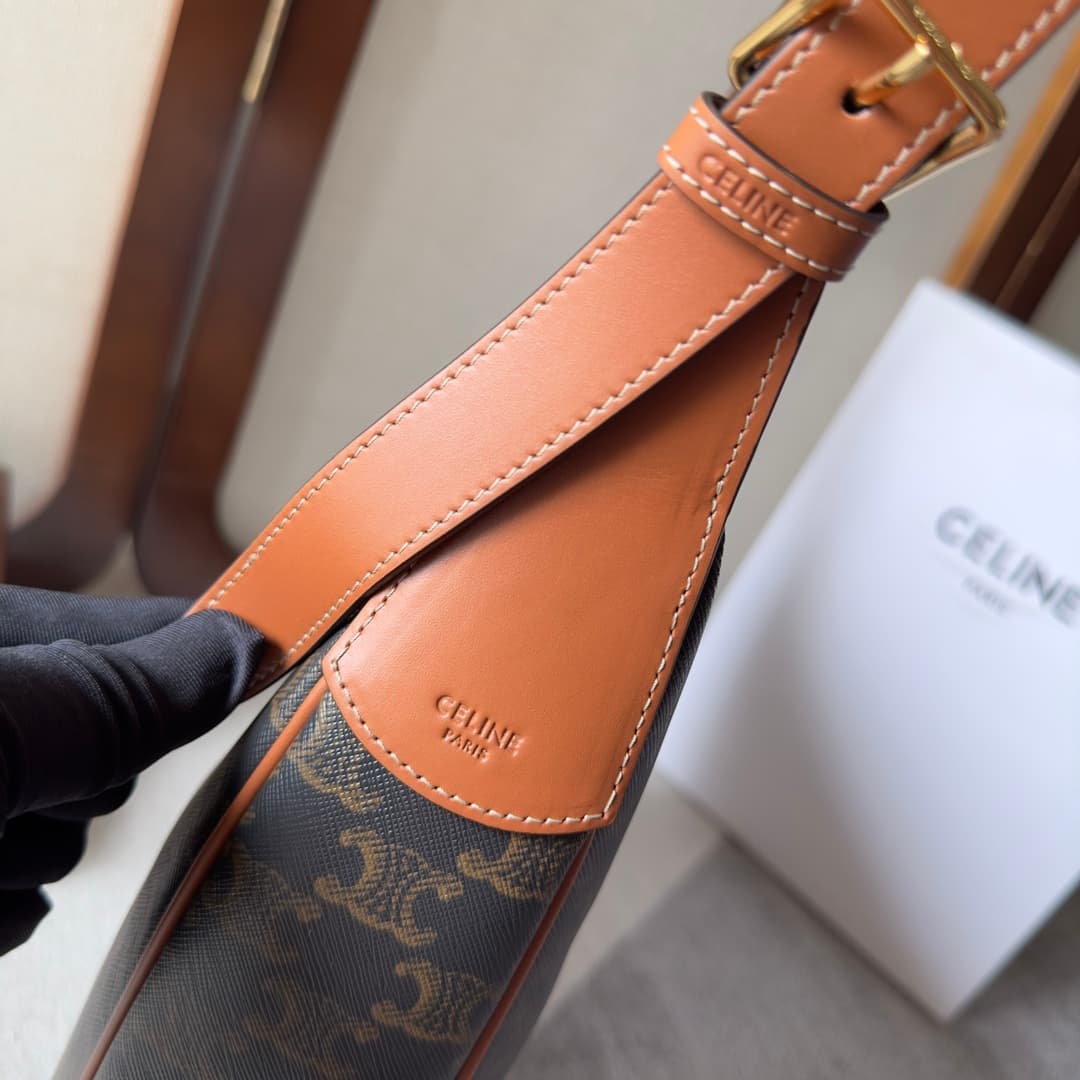 Celine Heloise Bag in Triomphe Canvas High