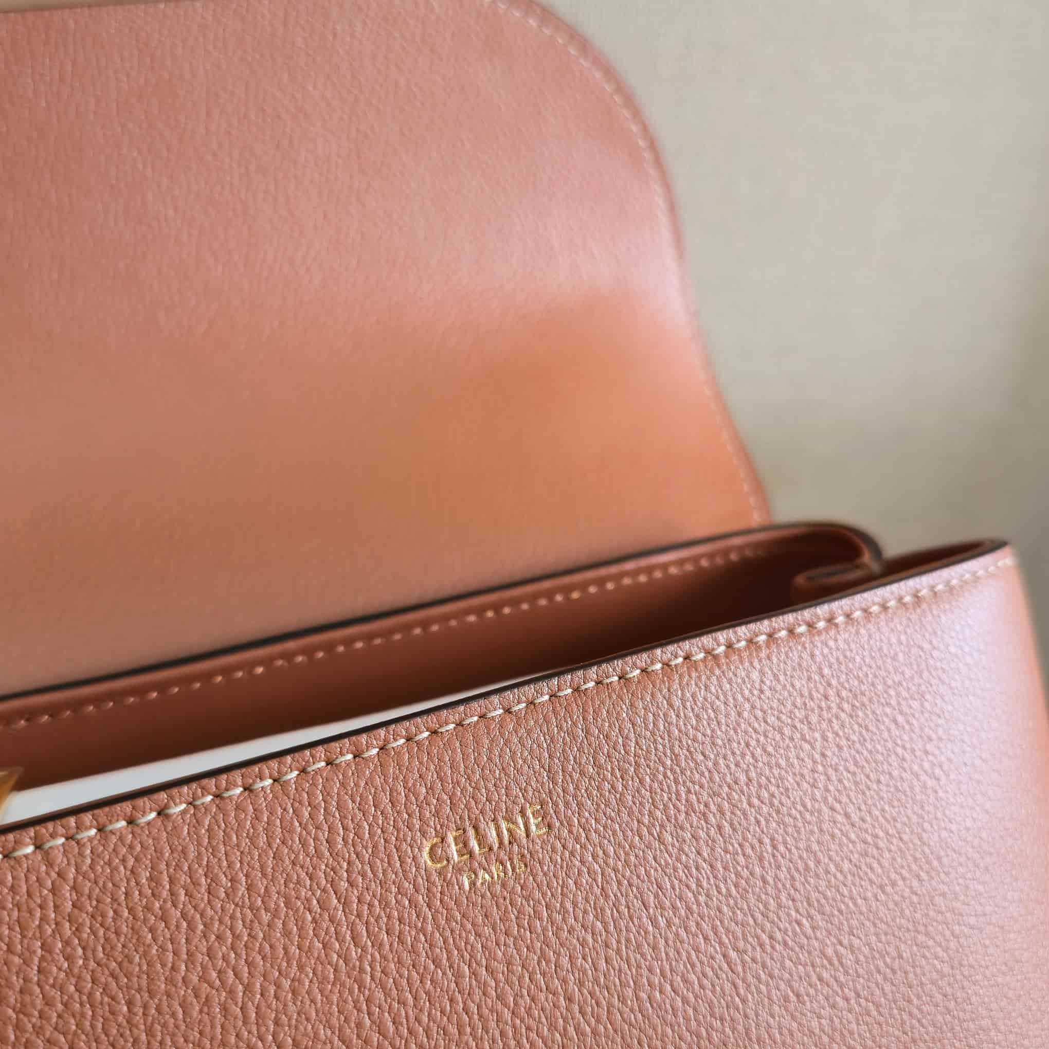 Celine Mini Nino bag in Tan Supple Calfskin High