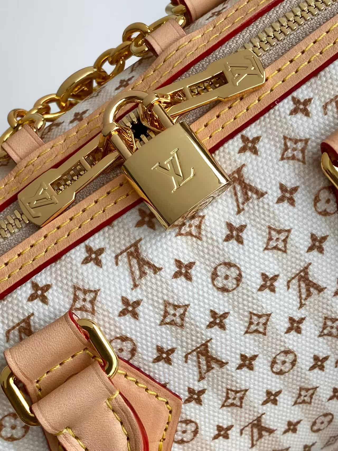 Louis Vuitton Speedy Bandoulière 20 Nude Rose Monogram Coated canvas M29459 High