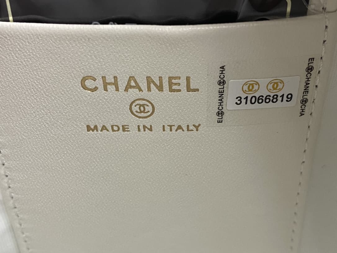 Chanel Mini Backpack Lambskin & Gold-Tone Metal AP3753 White A
