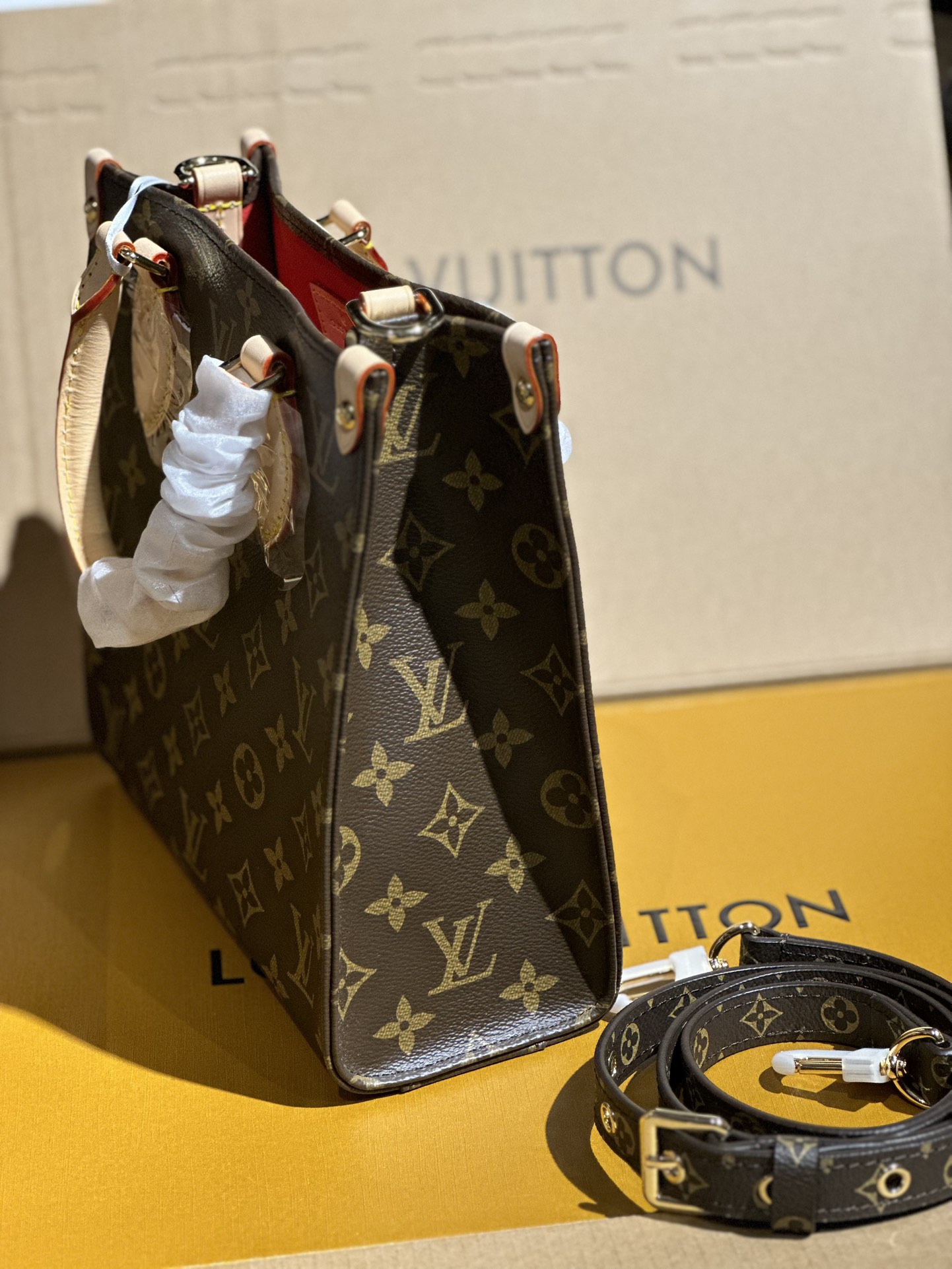 Louis Vuitton Sac Plat BB Bag Monogram coated canvas M46265 High