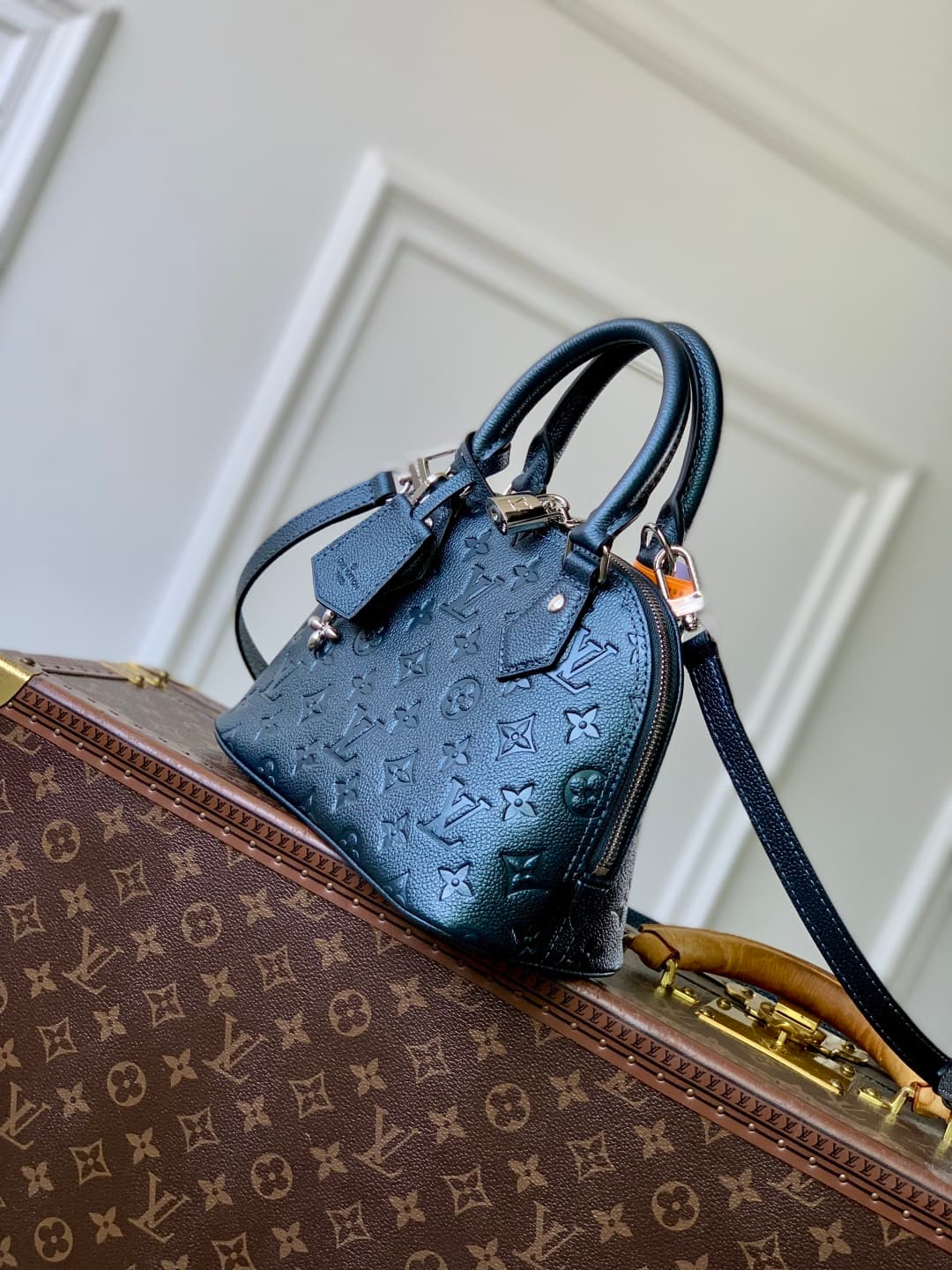 Louis Vuitton Alma BB bag Monogram Empreinte M26686 Shimmery Ink High