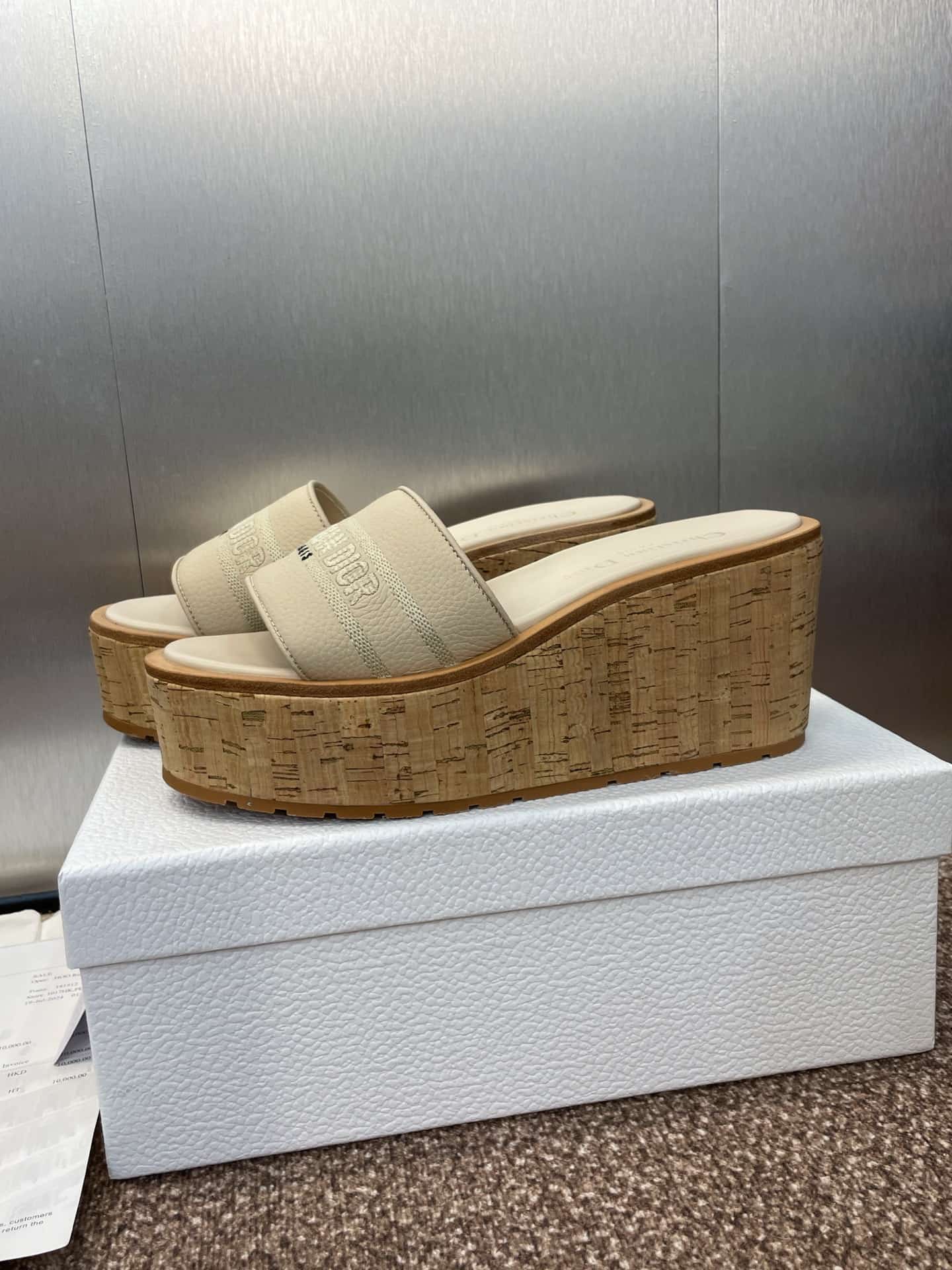 Dior Dway Platform Slide Shoes Women