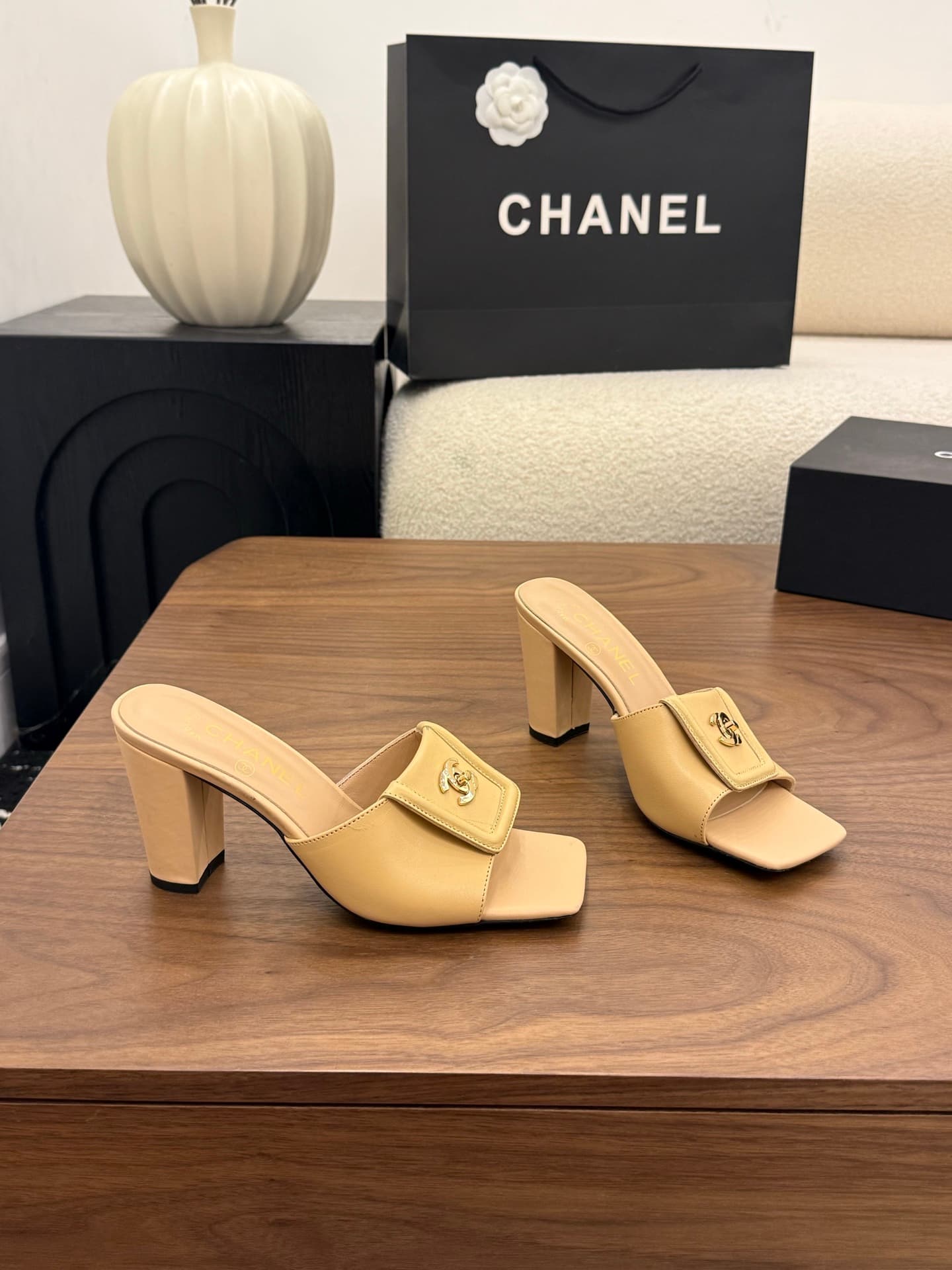 Chanel Square-toe Mules Women