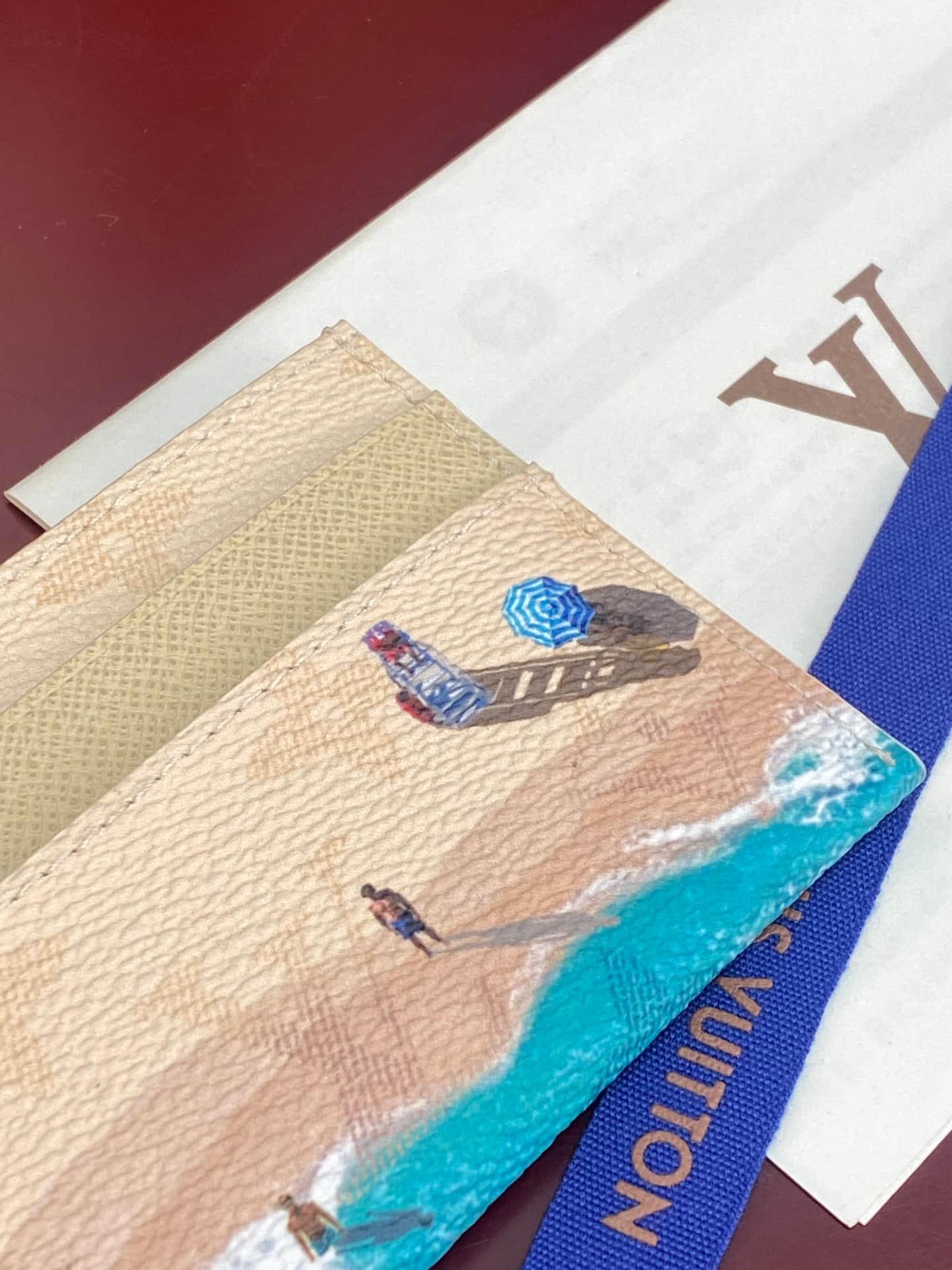 Louis Vuitton Double Card Holder Beach Sand Monogram coated canvas M2A350 High