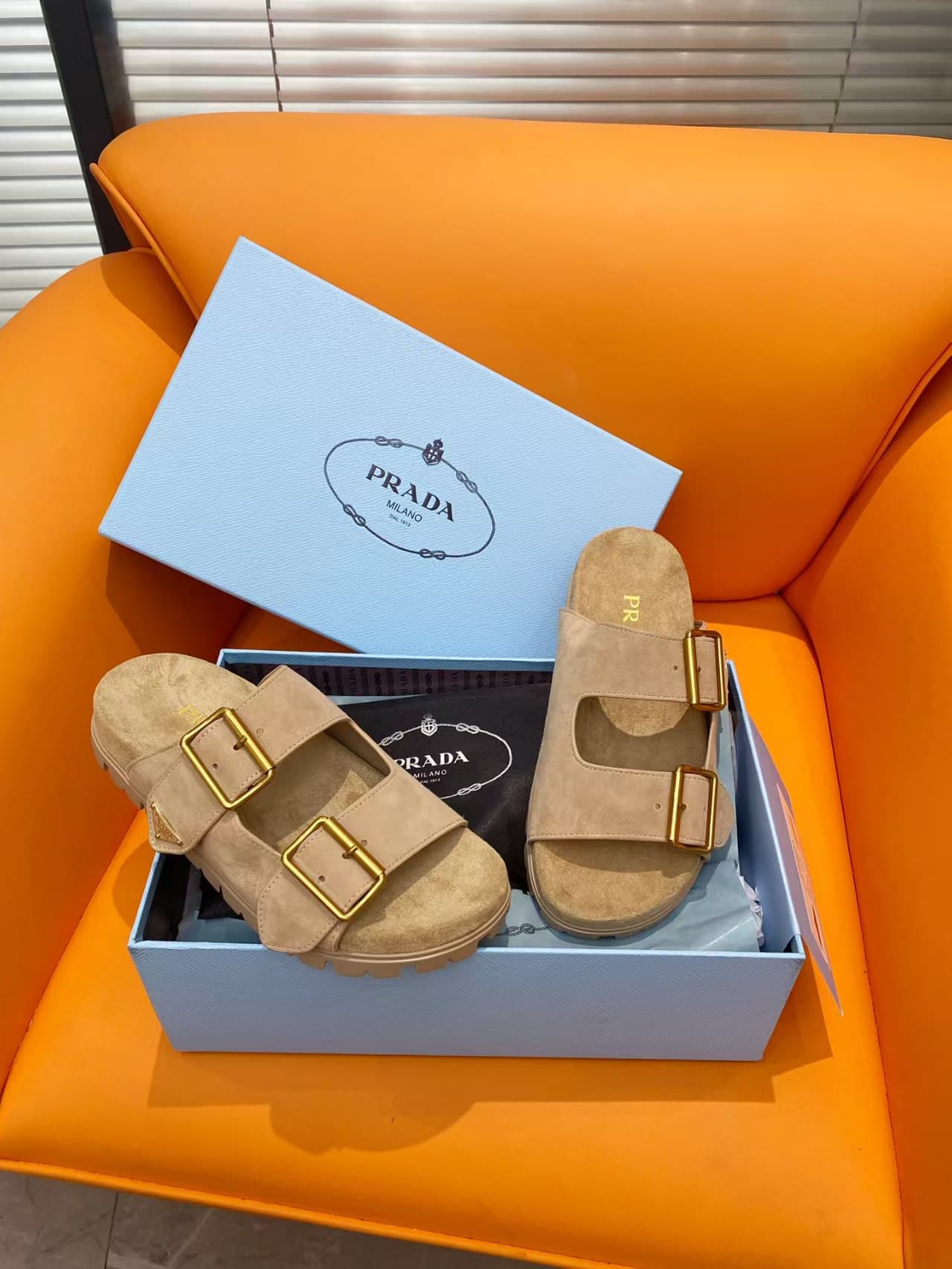 Prada Women's Strap Slides