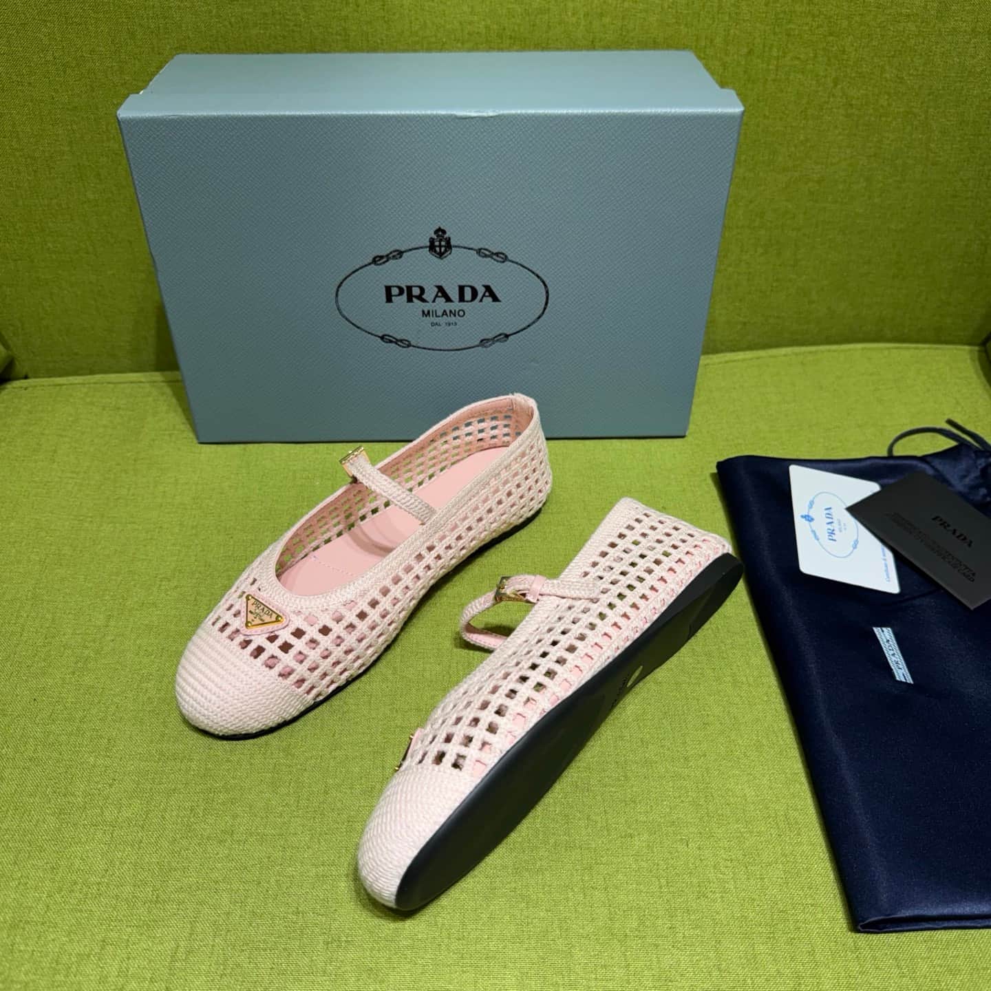 Prada Crochet Ballerinas Shoes Women