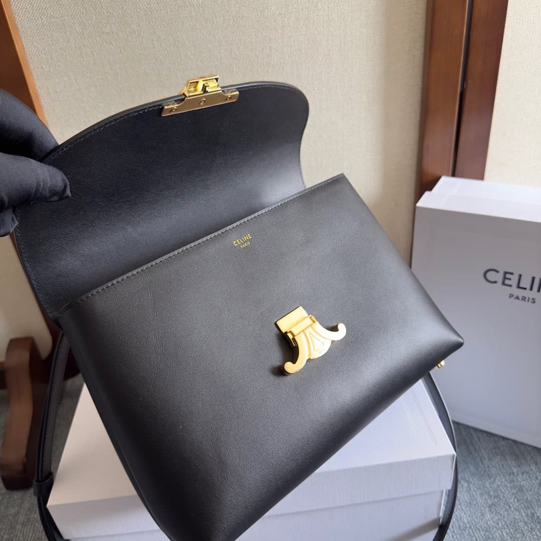 Celine Small Nino bag in Black Supple Calfskin High