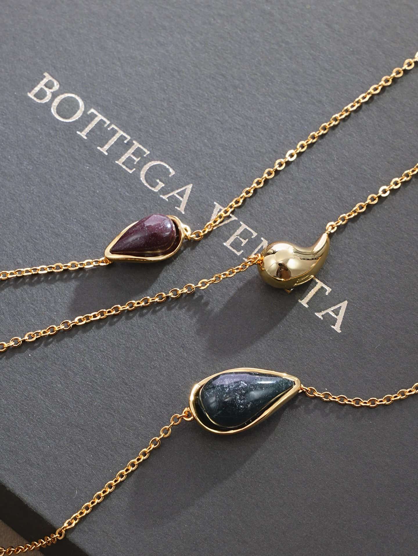 Bottega Veneta Drop Marble Necklace High
