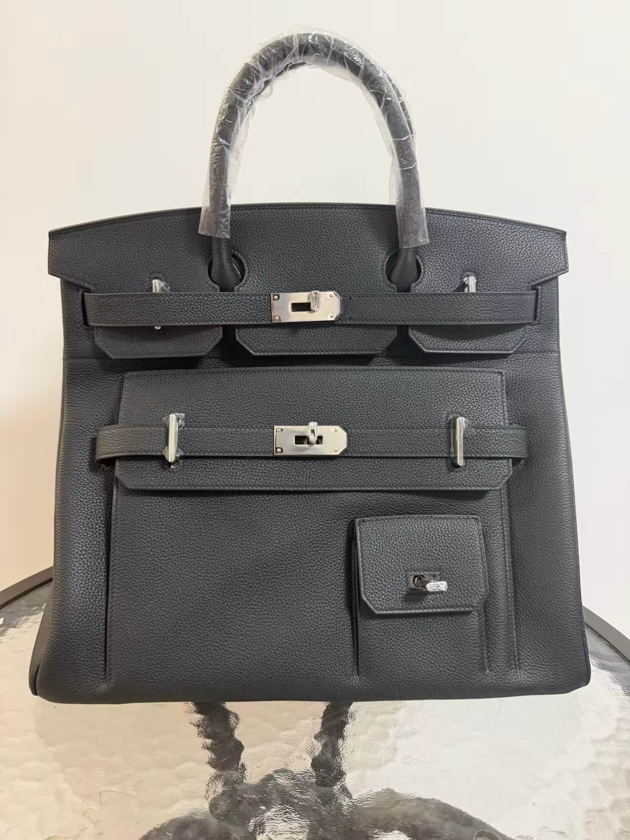 Hermès Birkin HAC 40/50 Multipocket Bag Togo Leather WAX High