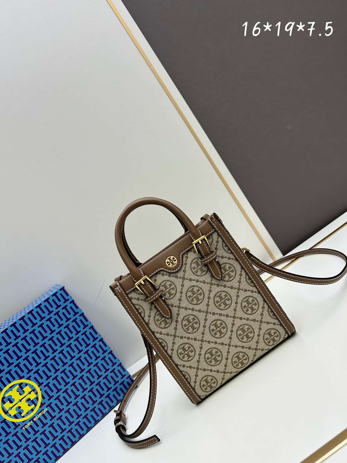 Tory Burch T Monogram Jacquard Mini Tote Bag High