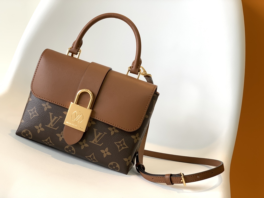 Louis Vuitton Locky BB Monogram coated canvas and smooth cowhide leather M44654 High