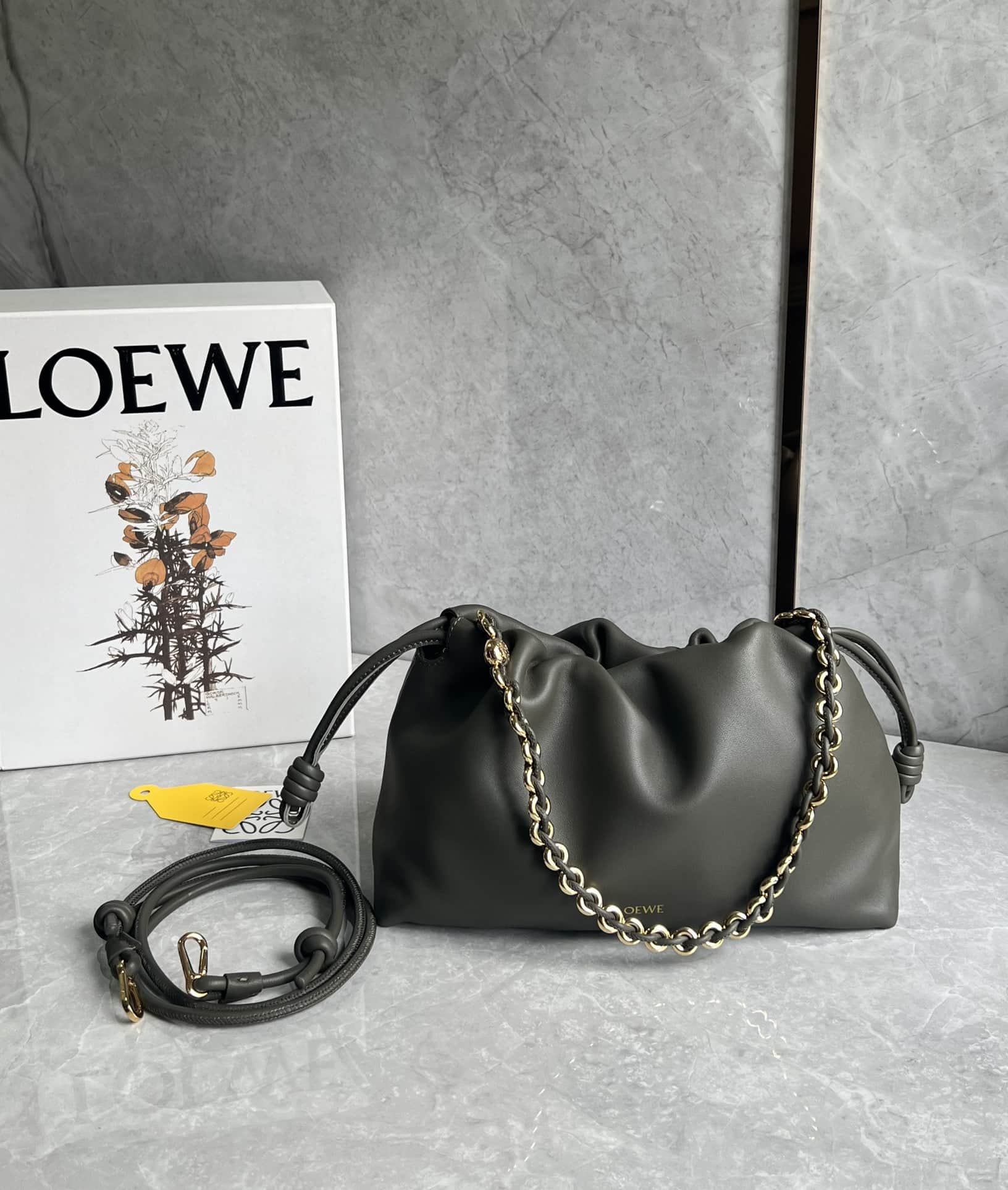 Flamenco purse Medium in mellow nappa lambskin High