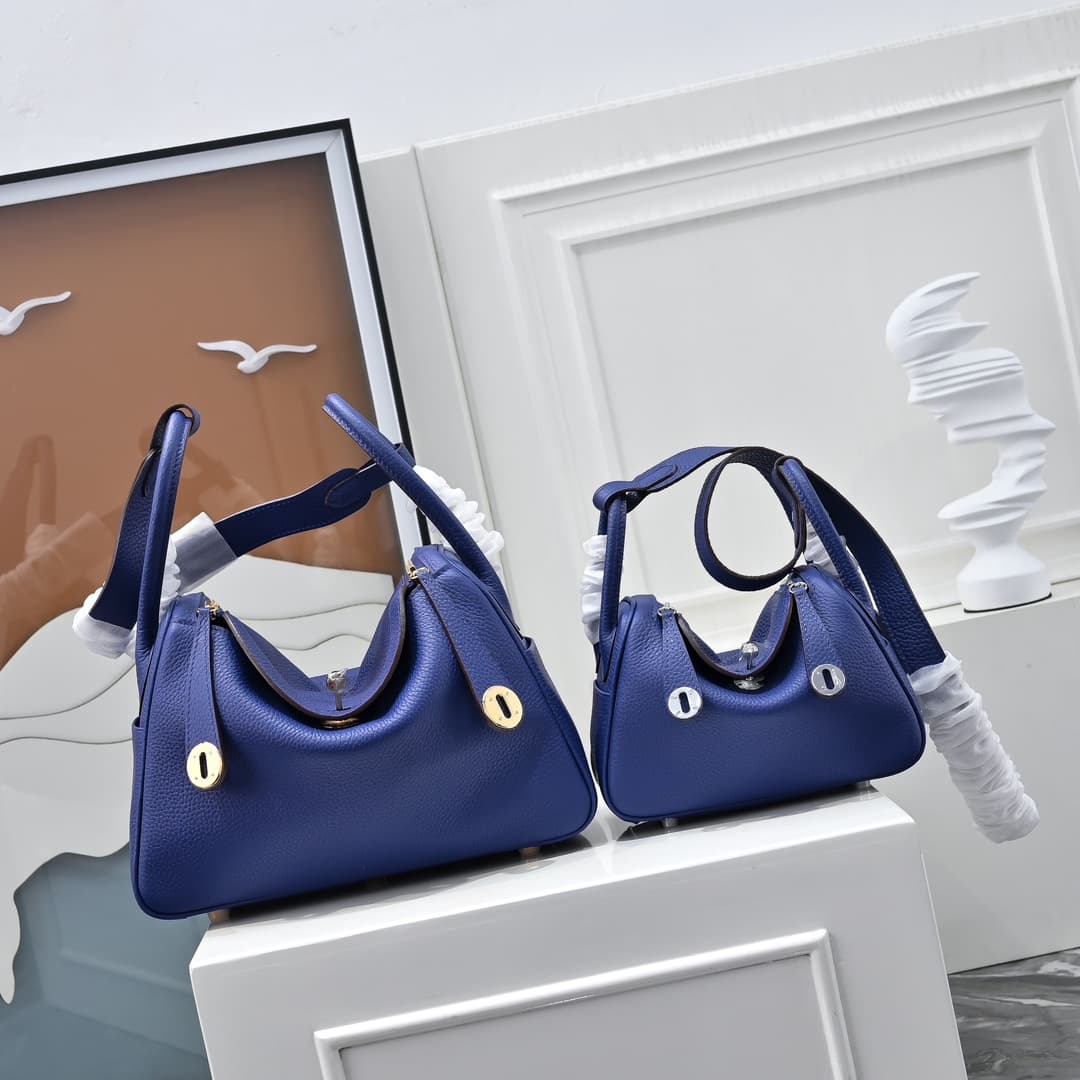 Hermes Lindy 19/26cm Bag Calfskin Leather High