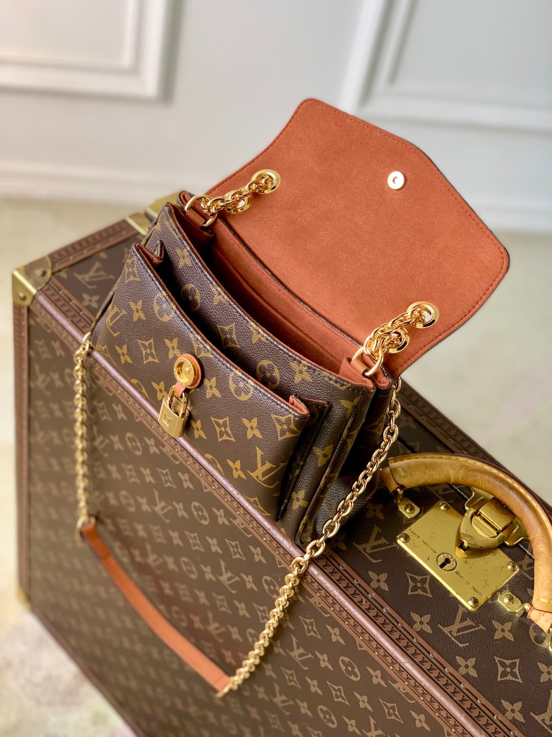 Louis Vuitton Saint Germain BB bag in Monogram canvas M27066 Brown High