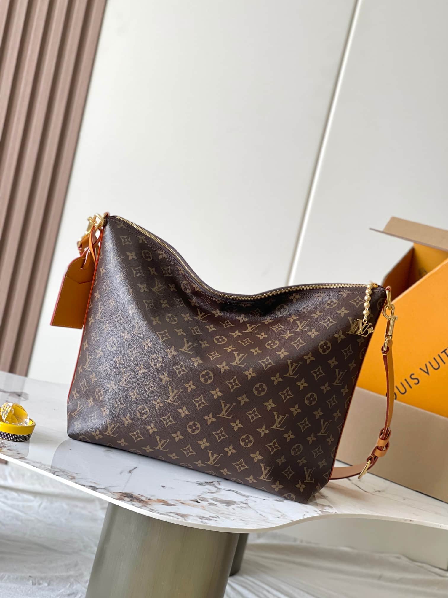 Louis Vuitton Vagabond Hobo Monogram Coated Canvas M14018 TOP