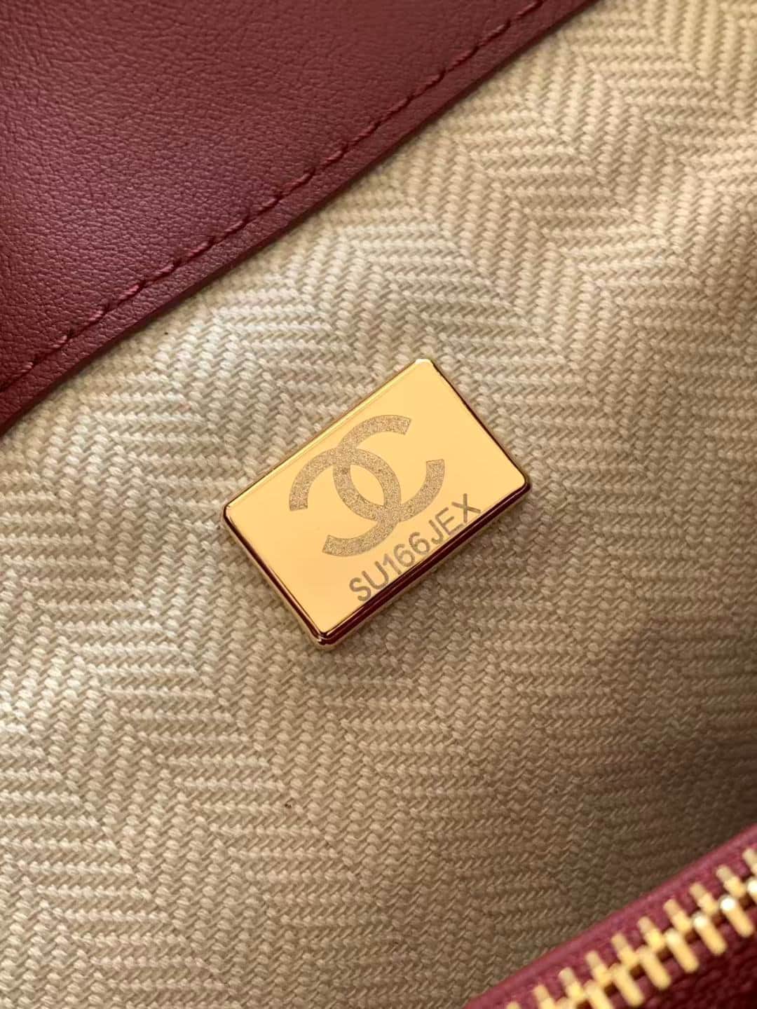 Chanel Bucket Bag Calfskin Leather & Gold-Tone Metal Black AS6584 A