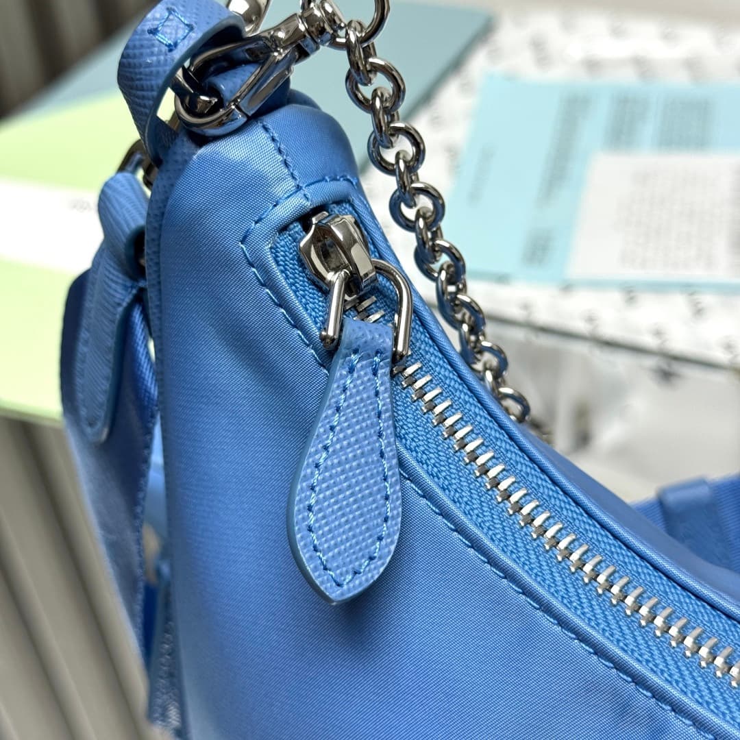 Prada Re-Edition 2005 Nylon bag 1BH204 Blue High