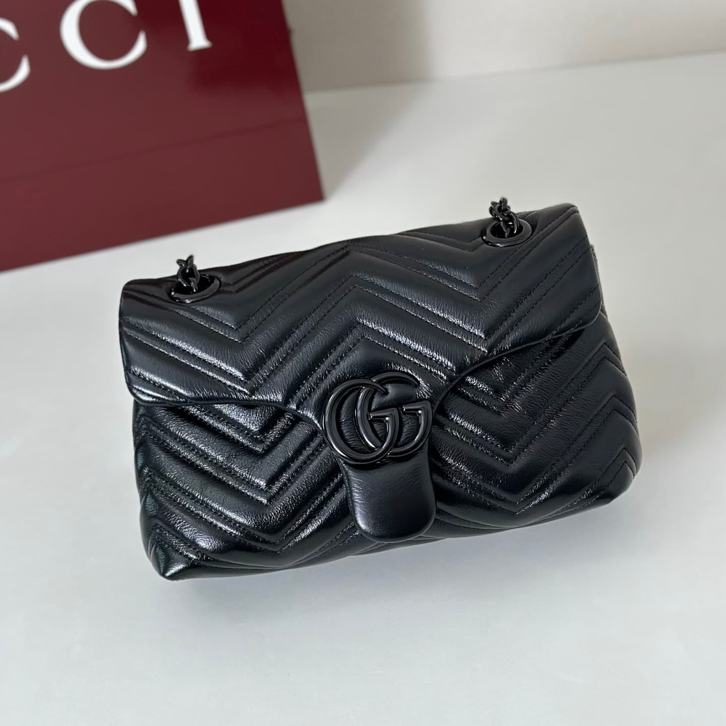 Gucci GG Marmont Small Shoulder Bag 855371 Black High