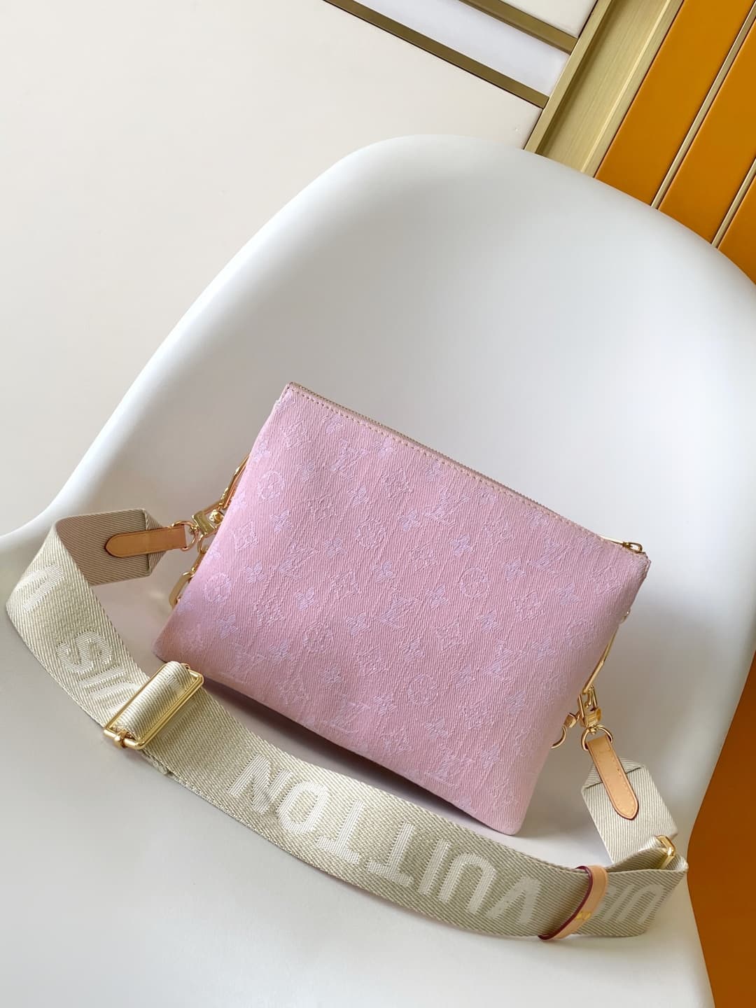 Louis Vuitton Coussin PM Washed Pink Certified organic cotton M13313 High