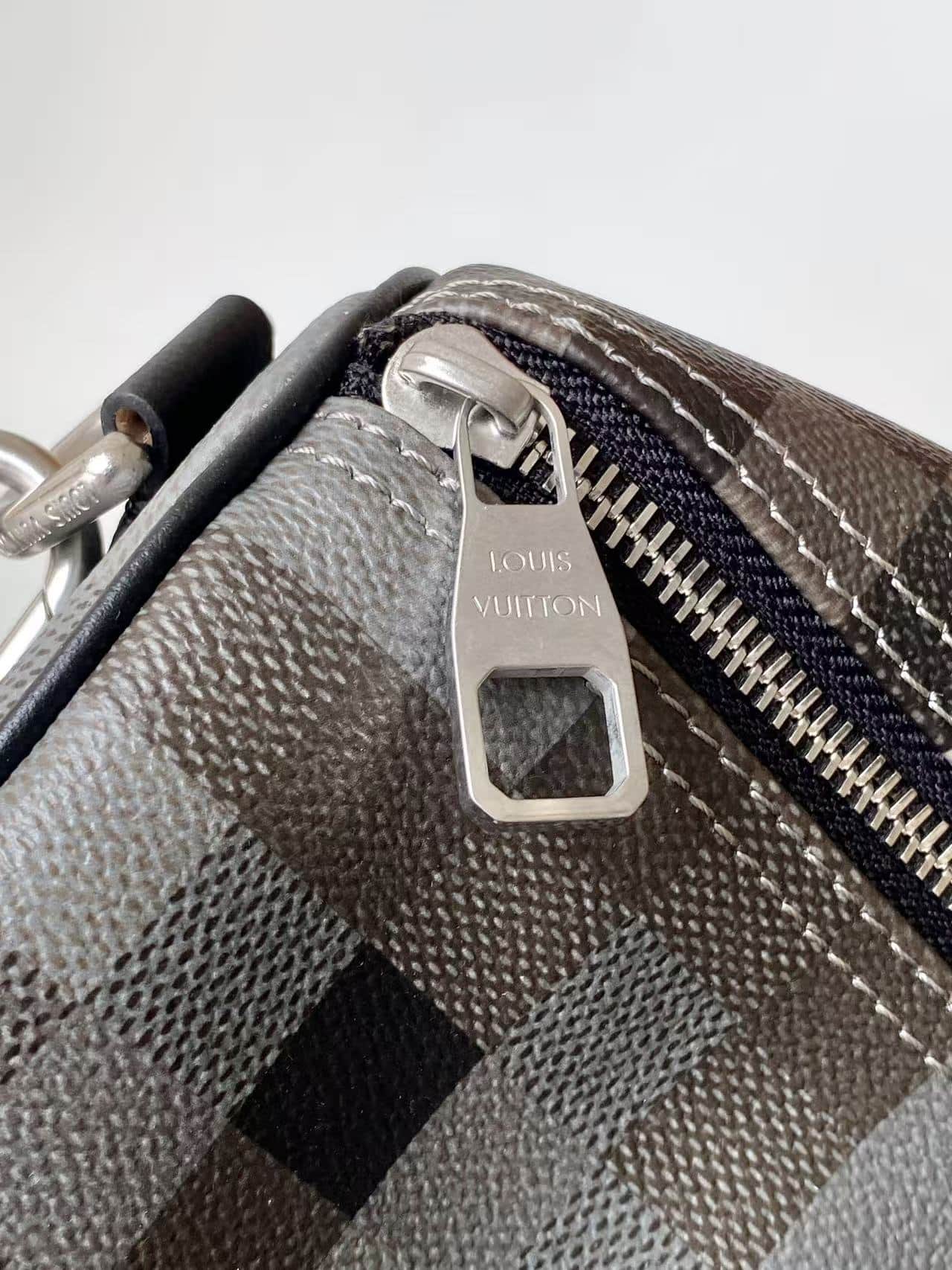 Louis Vuitton Speedy 30 Bandoulière Black Damoflage coated canvas M28977 High