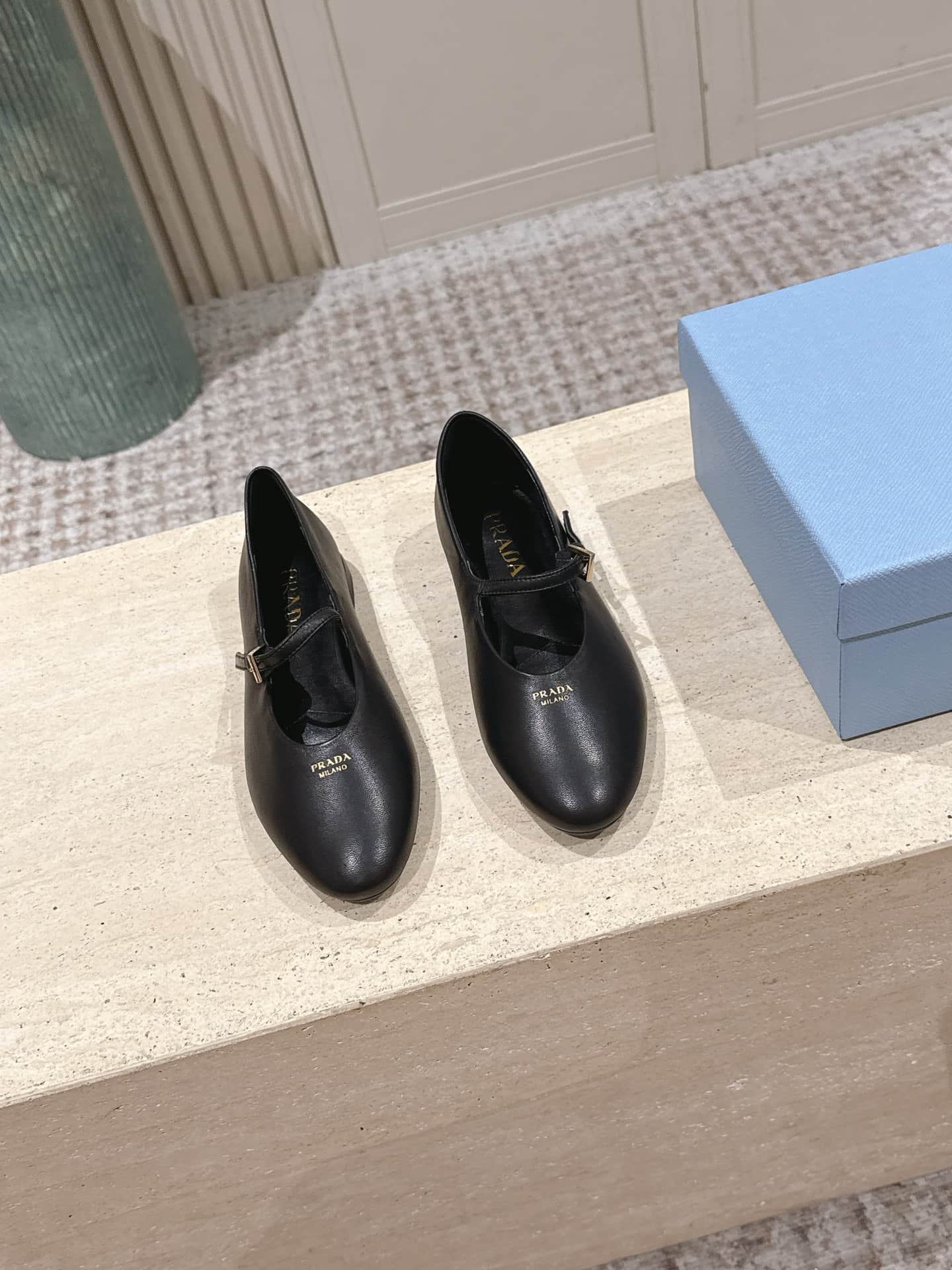 Prada Nappa Leather Ballerinas Shoes Women