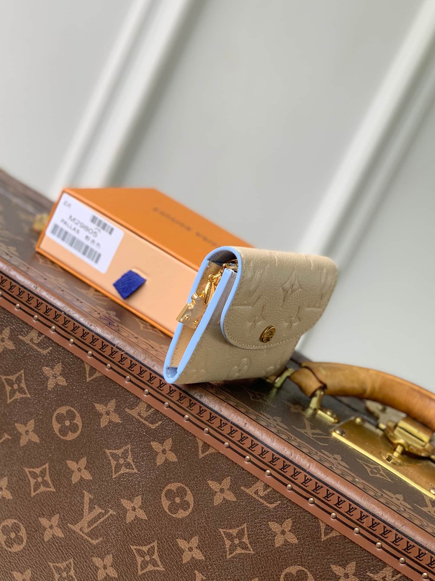 Louis Vuitton Rosalie Coin Purse Poplar/Blue Iris Cowhide leather M29797 High