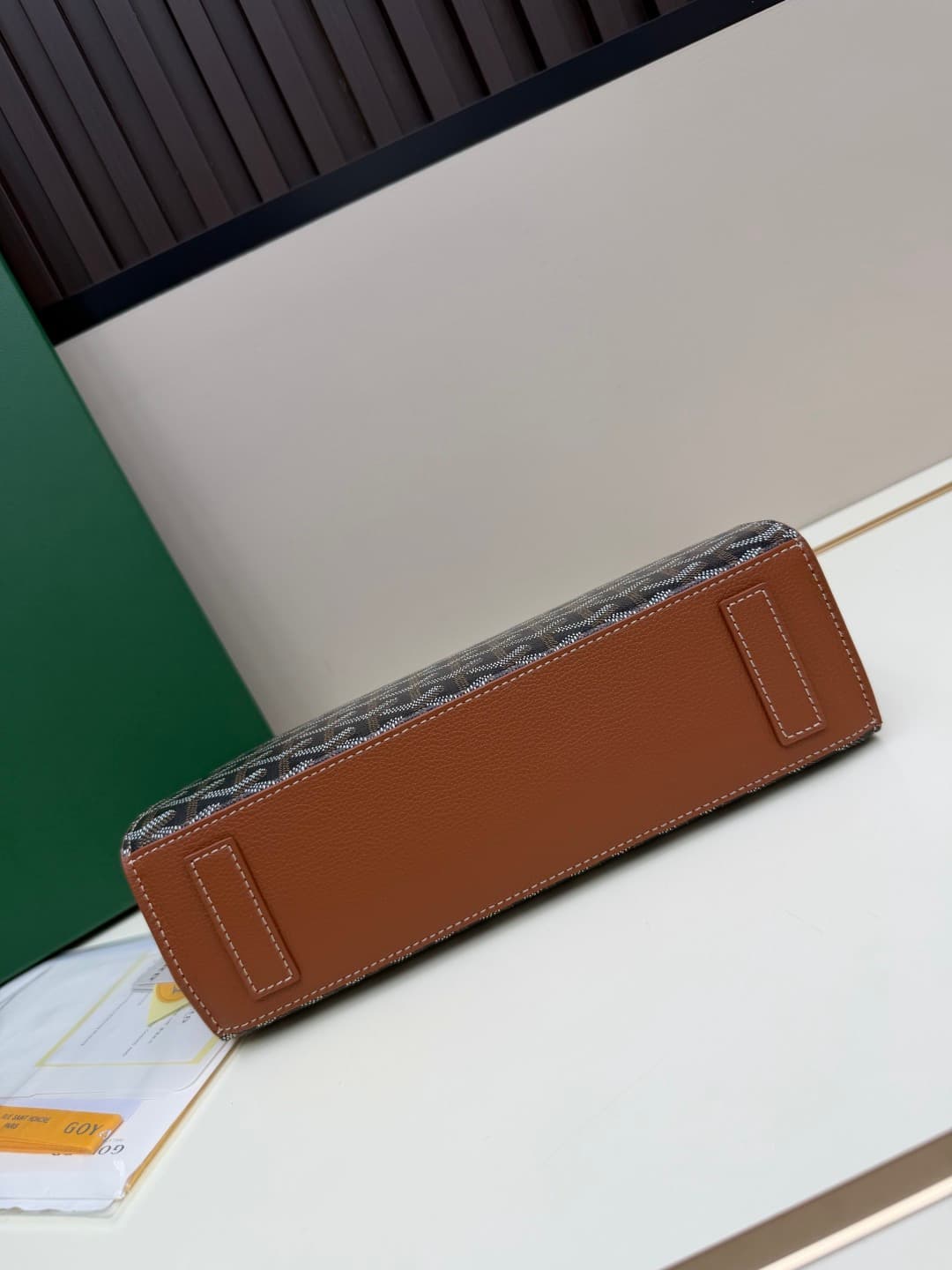 Goyard Rouette Structure bag in Brown Goyardine Canvas High